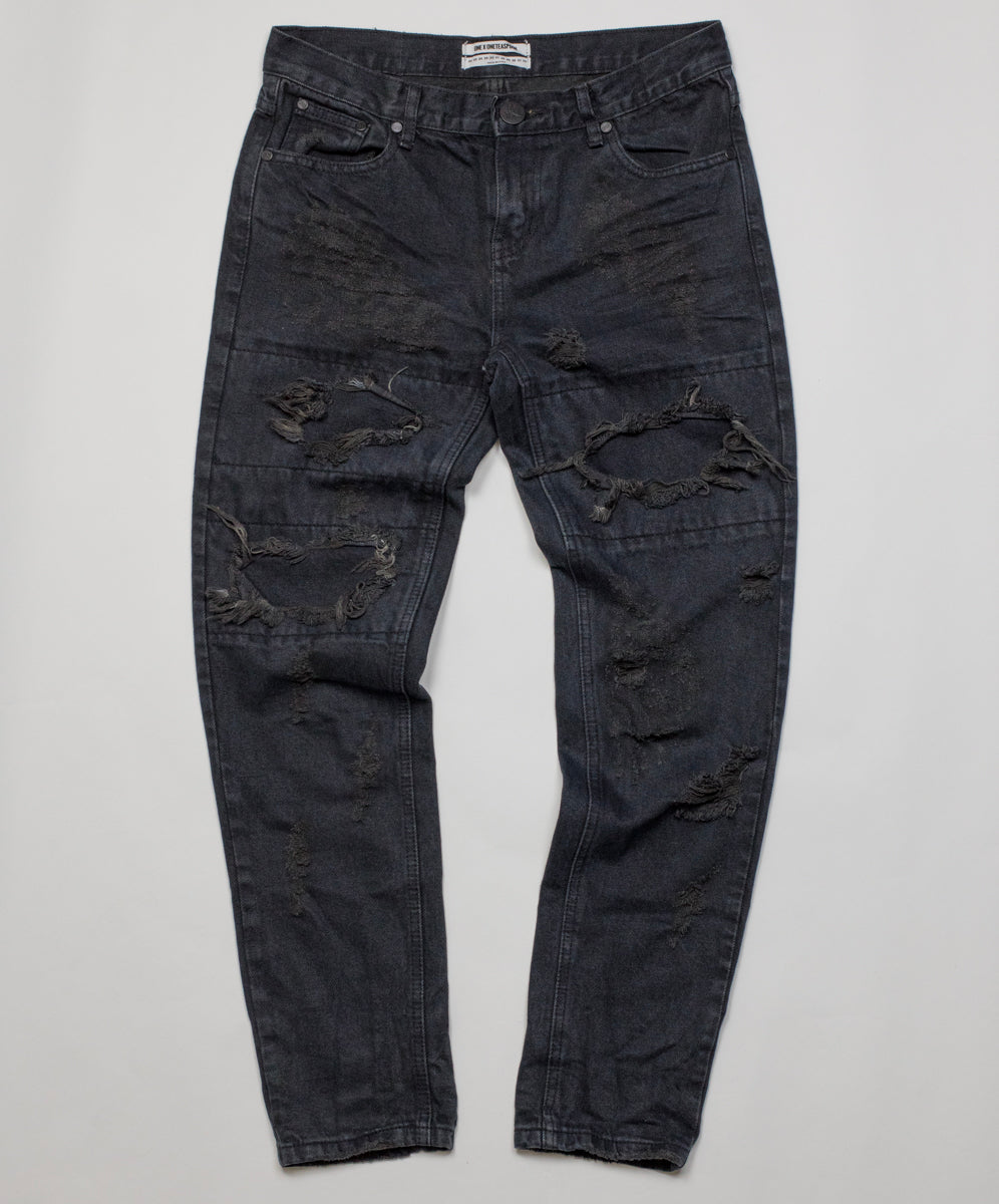 Awesome Baggies Jeans Awesome Baggies Low Waist Straight Leg Denim Jeans - Fox Black