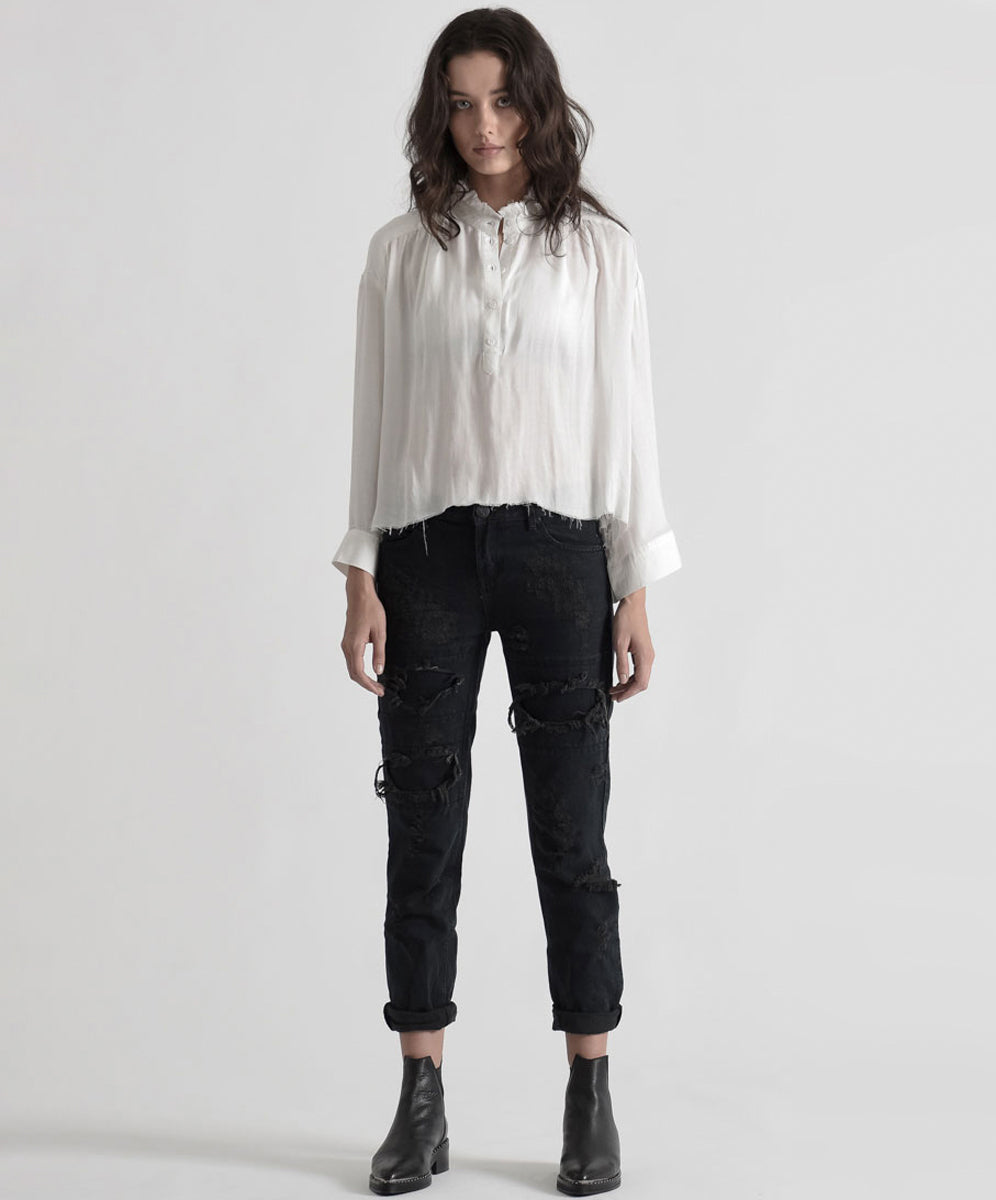 Awesome Baggies Jeans Awesome Baggies Low Waist Straight Leg Denim Jeans - Fox Black