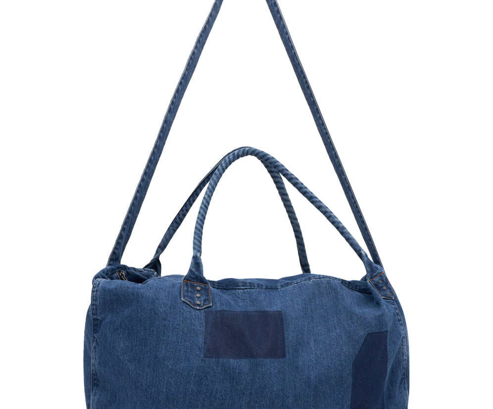 Denim Overnighter Duffle Bag - Salty Sailor Blue