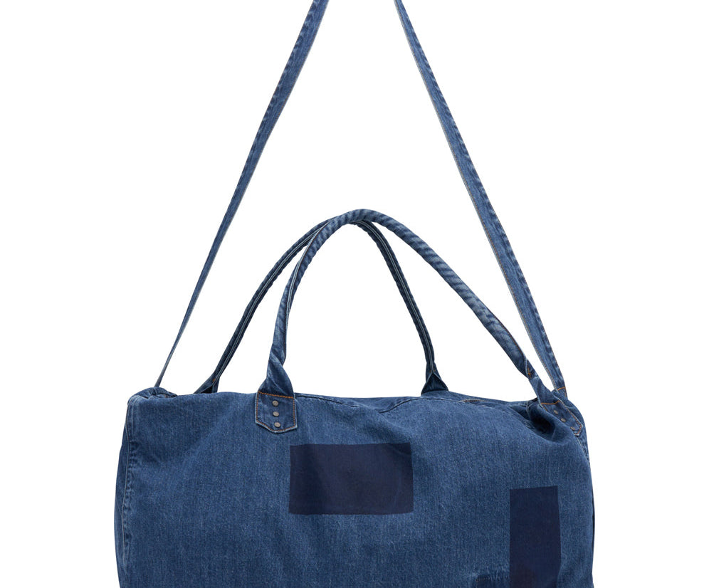 Denim Overnighter Duffle Bag - Salty Sailor Blue