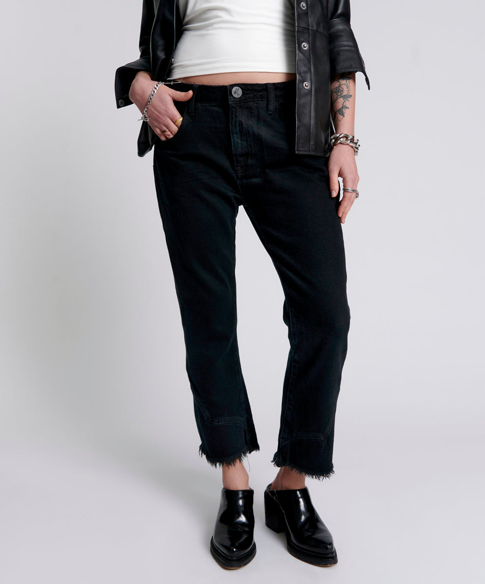 Women's Flare & Bootcut Jeans Kicks Low Waist Kick Flared Denim Jeans - Black Oak