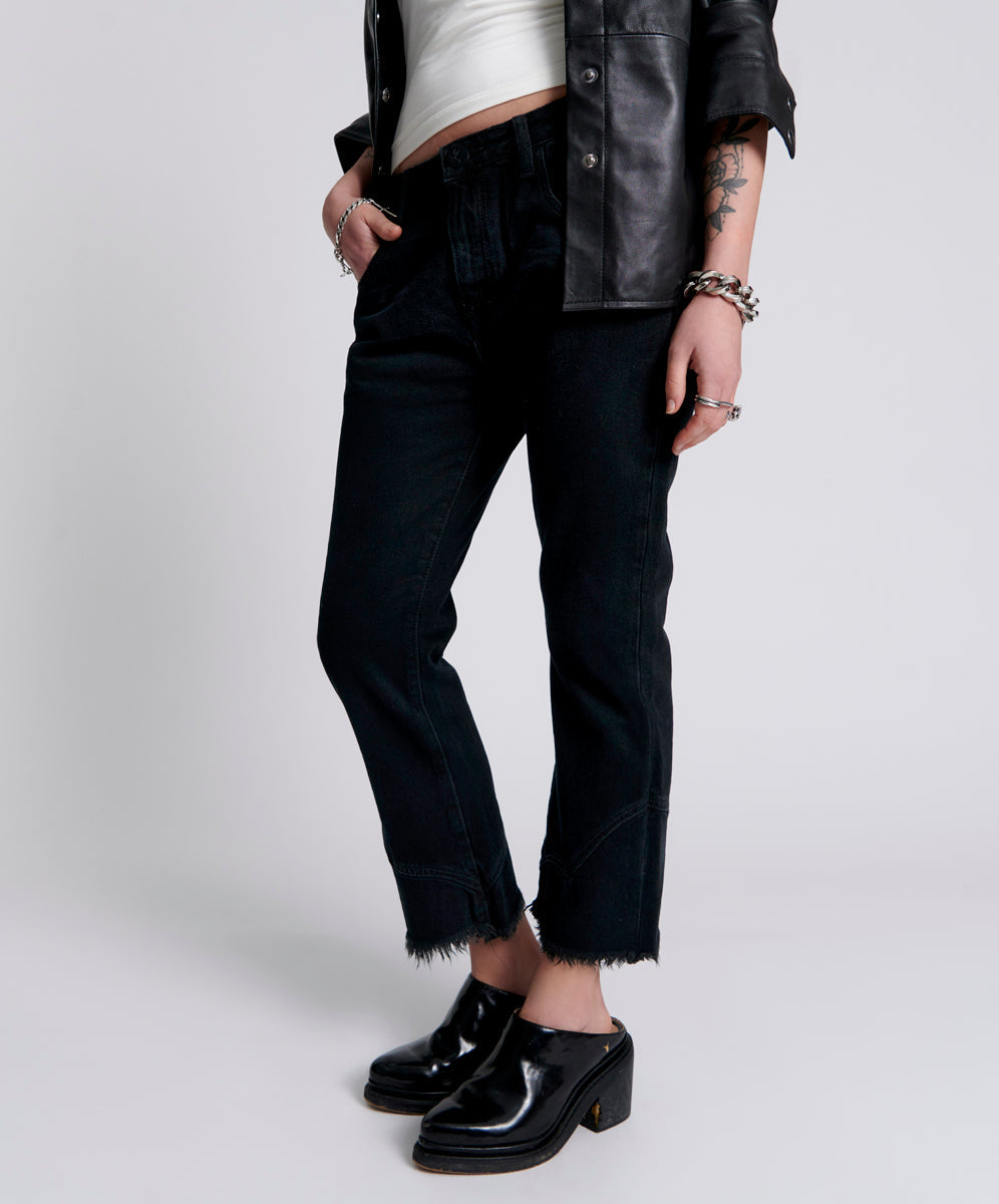 Women's Flare & Bootcut Jeans Kicks Low Waist Kick Flared Denim Jeans - Black Oak