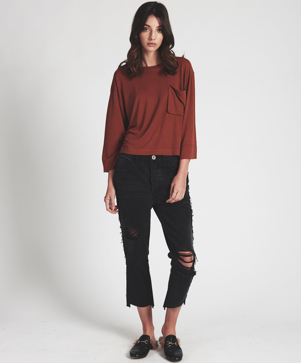 Outlet Sale Women's Jeans Hooligans Low Waist Relaxed Straight Leg Denim Jeans - Black Van