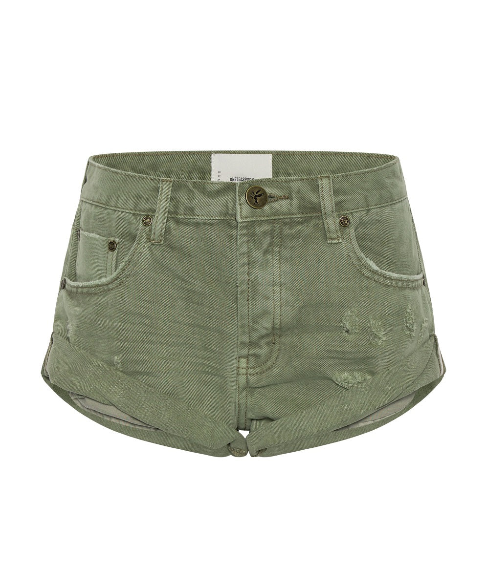 Women's Low Waist Bandits Denim Shorts Bandits Low Waist Denim Shorts - Archived Super Khaki