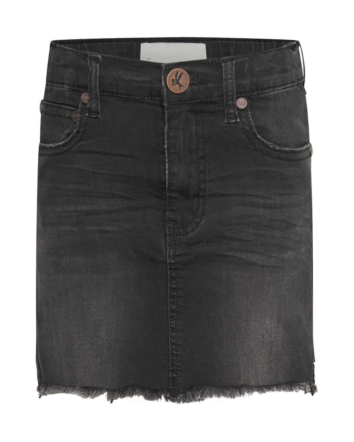Last Stock 2020 High Waist Mini Denim Skirt - Black Punk