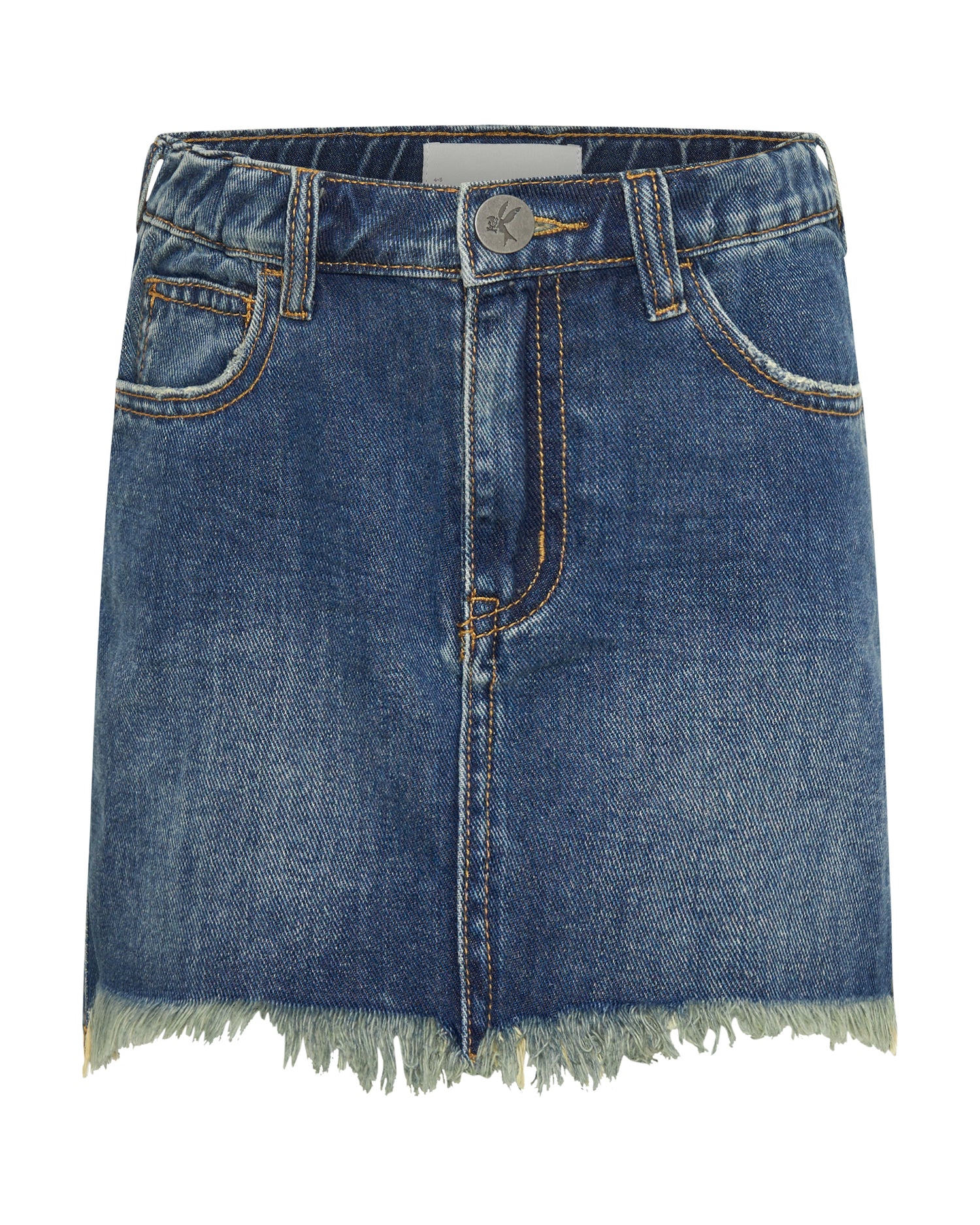 Products 2020 High Waist Mini Denim Skirt - Dirty Indigo