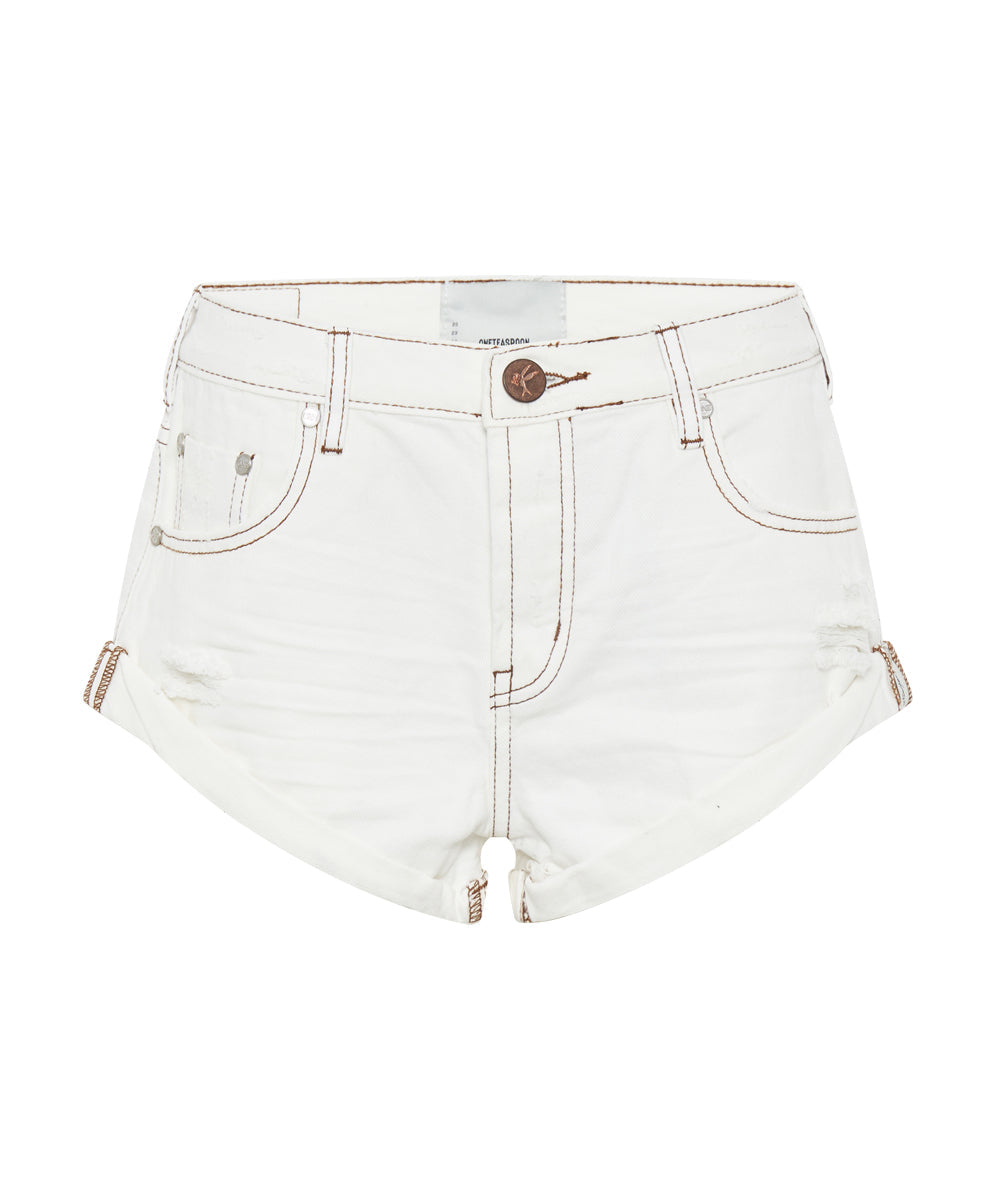 Women's Low Waist Bandits Denim Shorts Bandits Low Waist Denim Shorts - Archived White Beauty