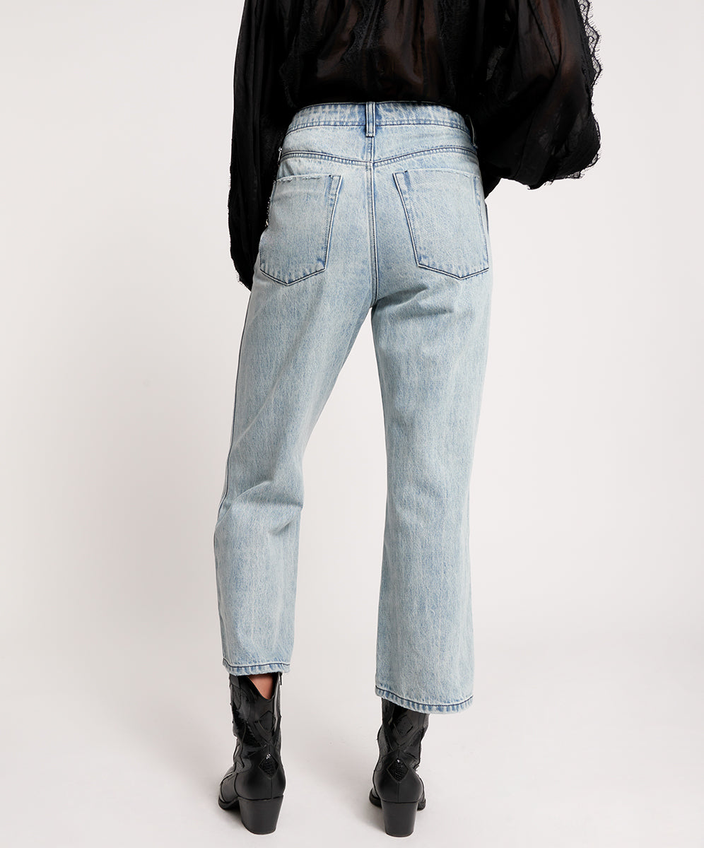 Outlet Sale Women's Jeans Nomad Mid Waist Vintage Fit Denim Jeans - Salty Dog