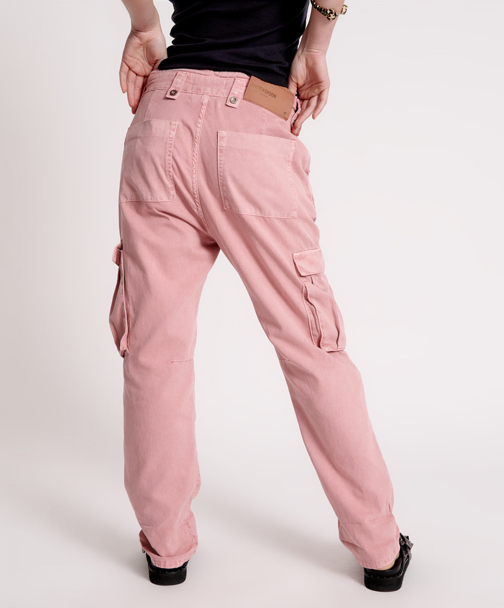Outlet Sale Women's Jeans Safari High Waist Relaxed Tapered Denim Jeans - Dirty Pink