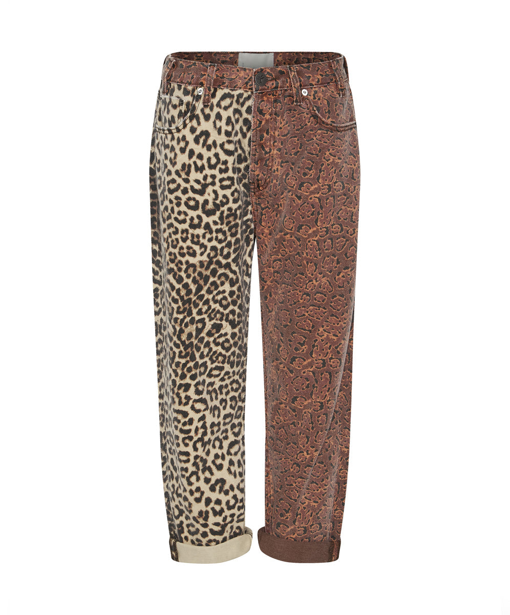 Outlet Sale Women's Jeans Bandits Low Waist Boyfriend Denim Jeans - Animal Saga