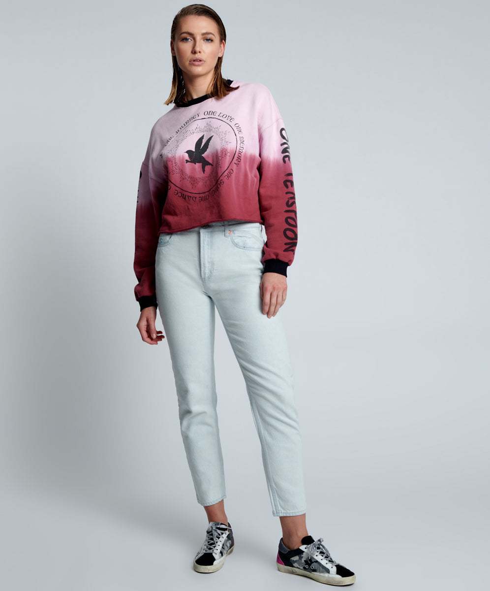 Last Stock Legends High Waist Straight Leg Denim Jeans - Vanilla Sky Blue