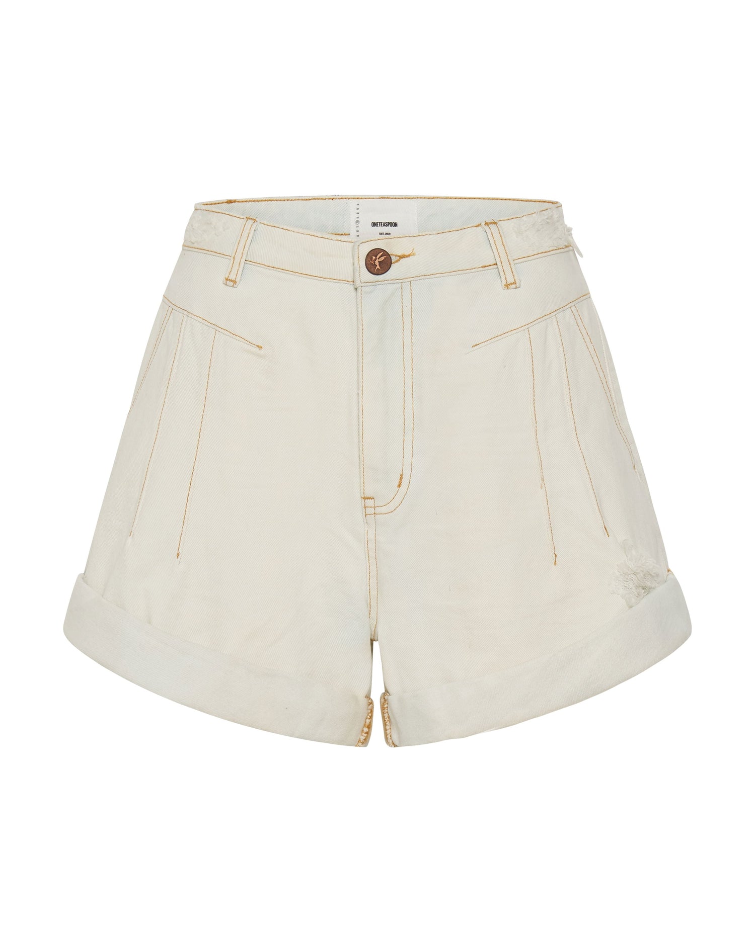 Last Stock Streetwalkers High Waist 80S Fit Denim Shorts - Xanthe Light Blue
