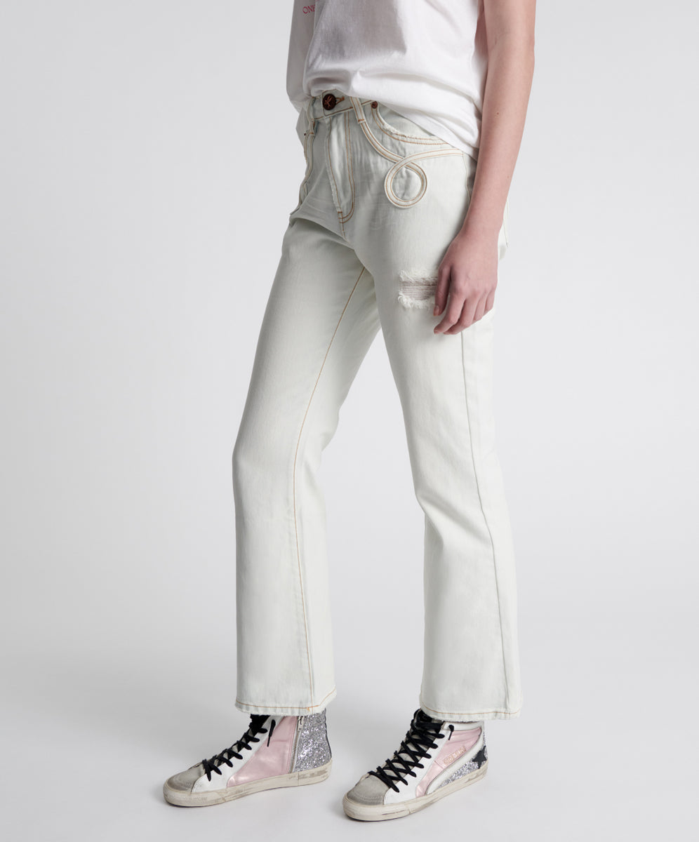 Last Stock Charlie High Waist Slim Flared Denim Jeans - Xanthe