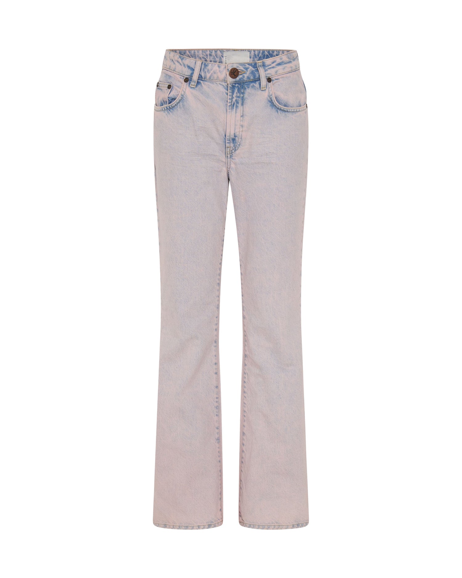 Women's Flare & Bootcut Jeans Charlie High Waist Slim Flared Denim Jeans - Pink Haze