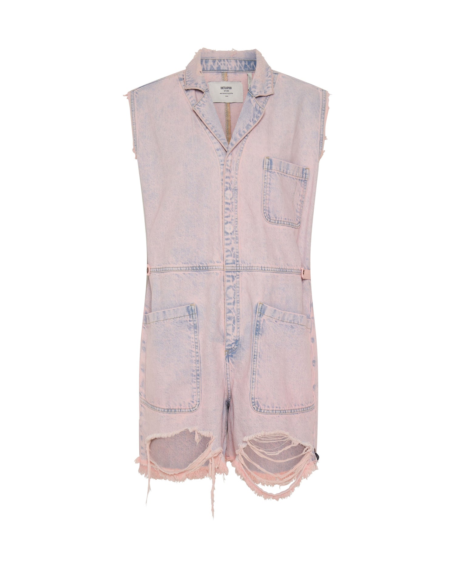 Last Stock Palisades Denim Overalls - Pink Haze