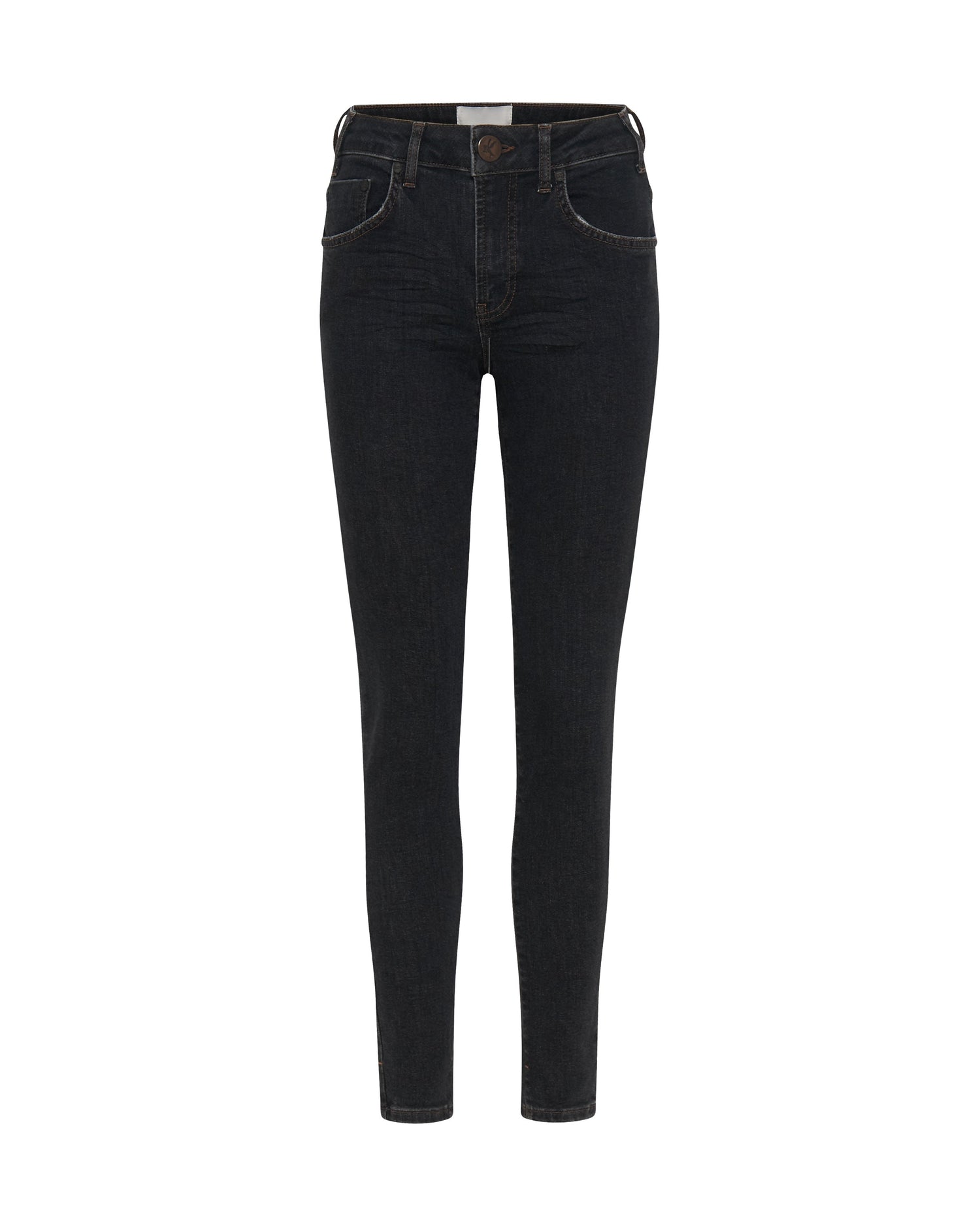 Outlet Sale Women's Jeans Freebirds Ii Low Waist Stretch Skinny Denim Jeans - Worn Black