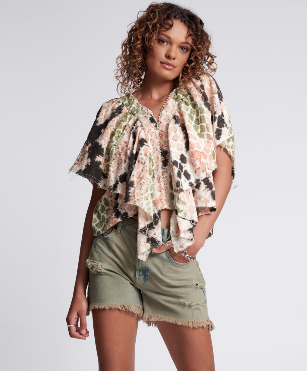 Khaki Edit Legends High Waist Mom Fit Denim Shorts - Khaki Haze