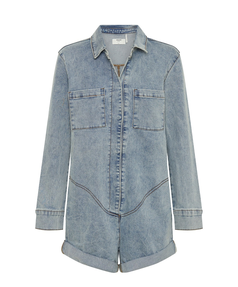 Dirty Blue Denim Prophecy Jumpsuit - Hendrixe