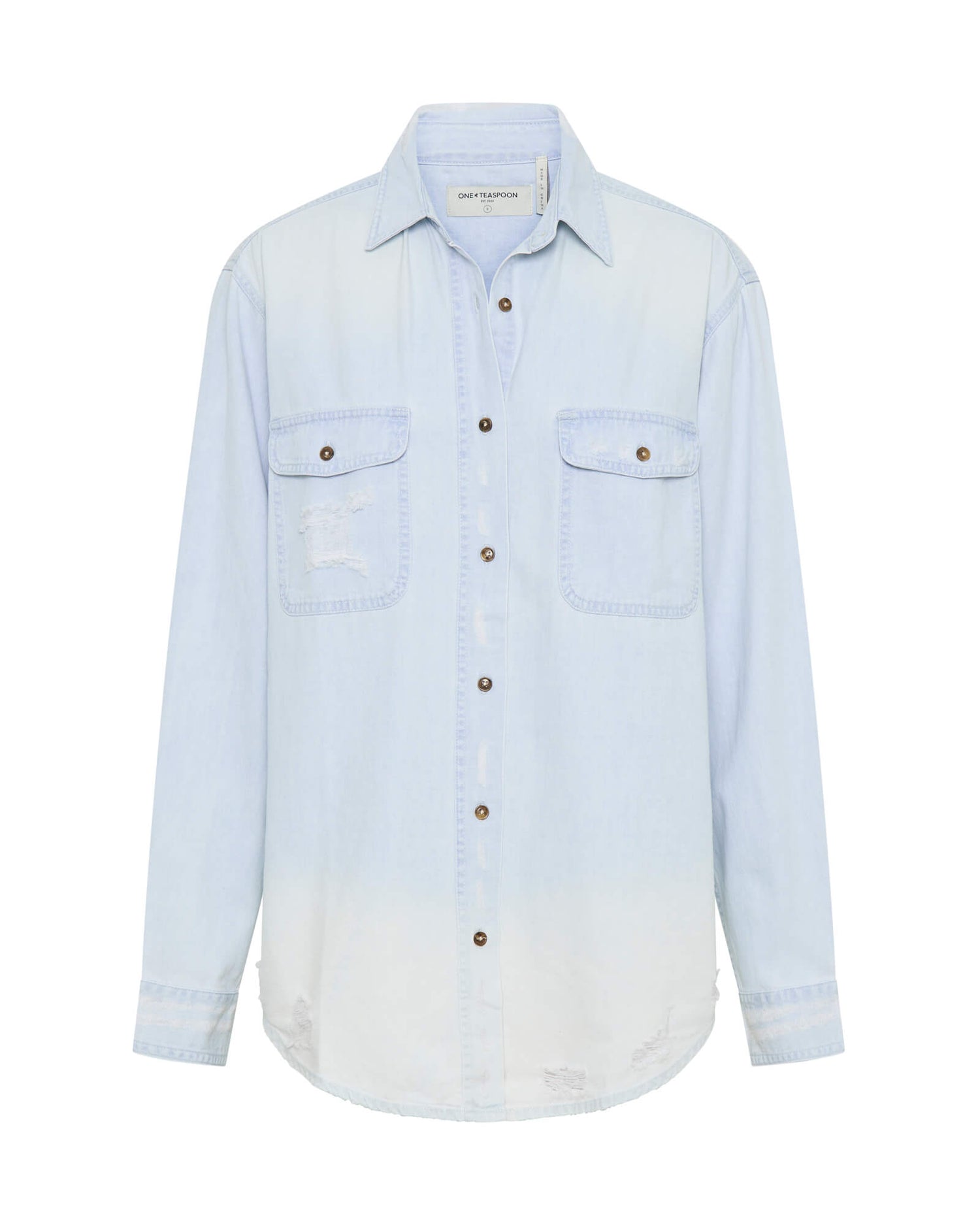 Dirty Blue Denim Everyday Chambray Denim Shirt - Classic