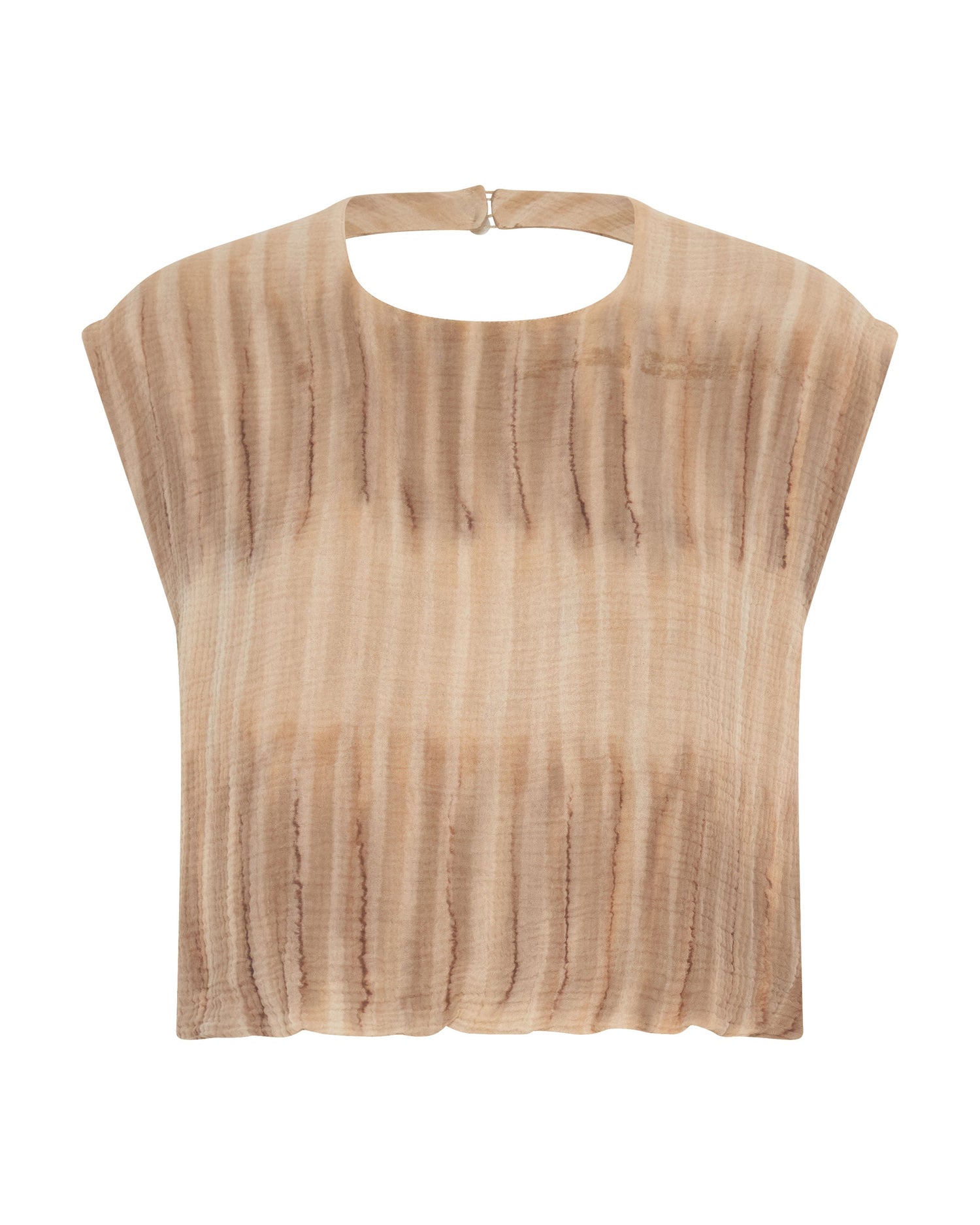 Last Stock Hand Dyed Backless Bubble Top - Acid Sky
