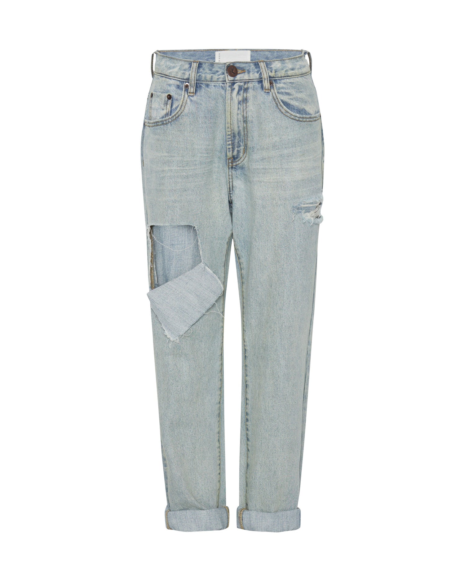 Last Stock 1982S High Waist Balloon Denim Jeans - Kansas Blue