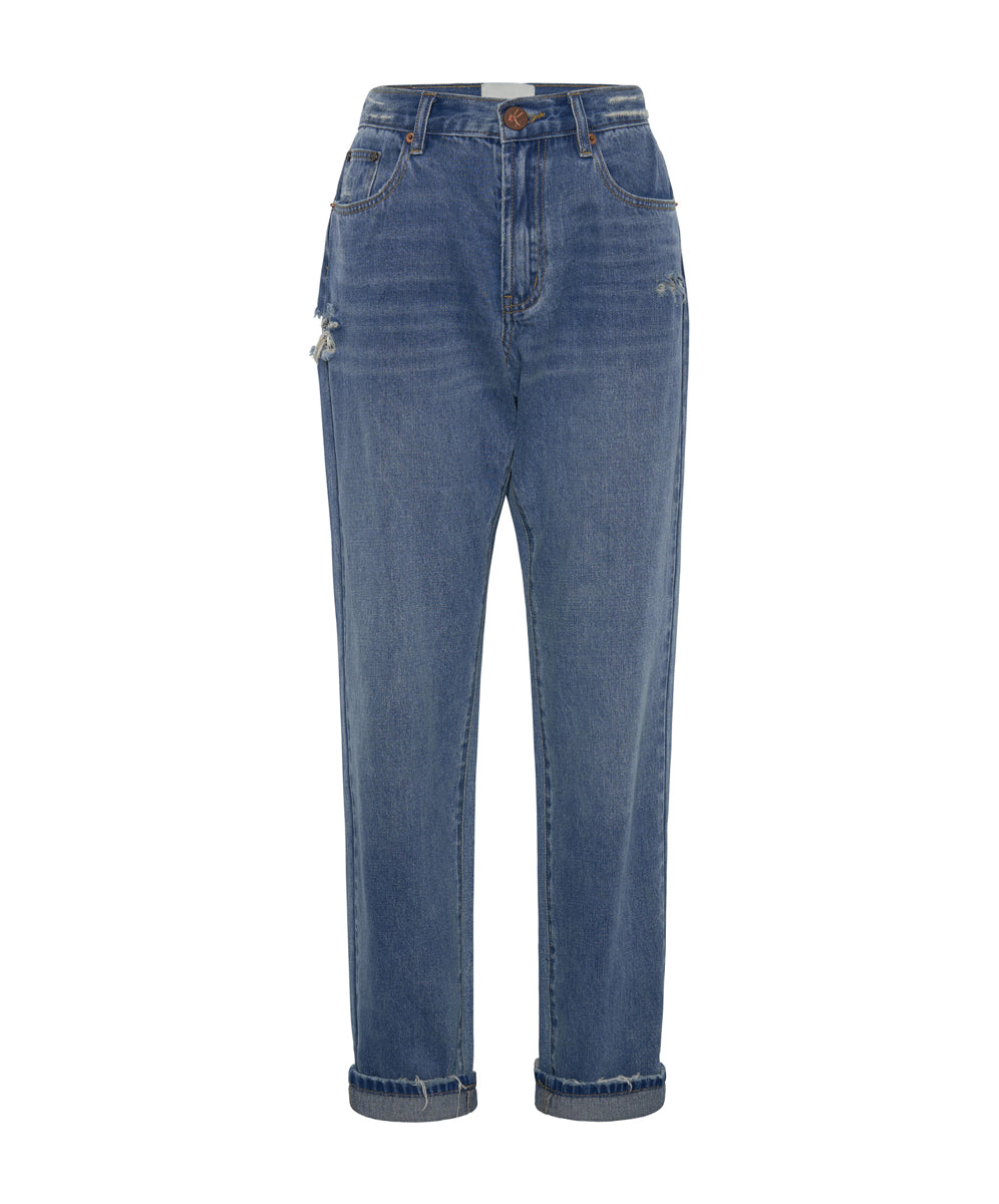 Last Stock 1982S High Waist Balloon Denim Jeans - Pacifica