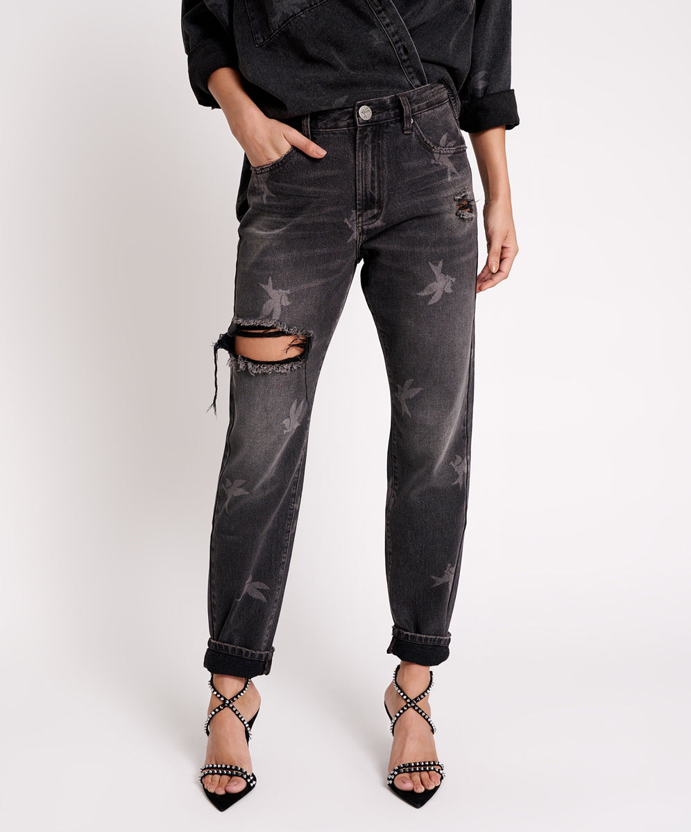 Products 1982S High Waist Balloon Denim Jeans - Black