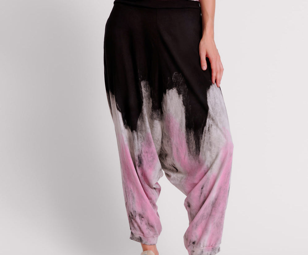 HAND DYED ICECREAM DYNAMIC HAREM PANTS