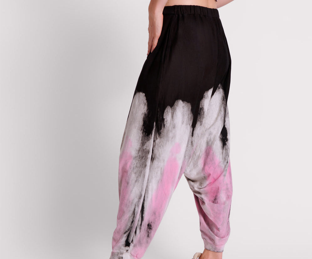 HAND DYED ICECREAM DYNAMIC HAREM PANTS