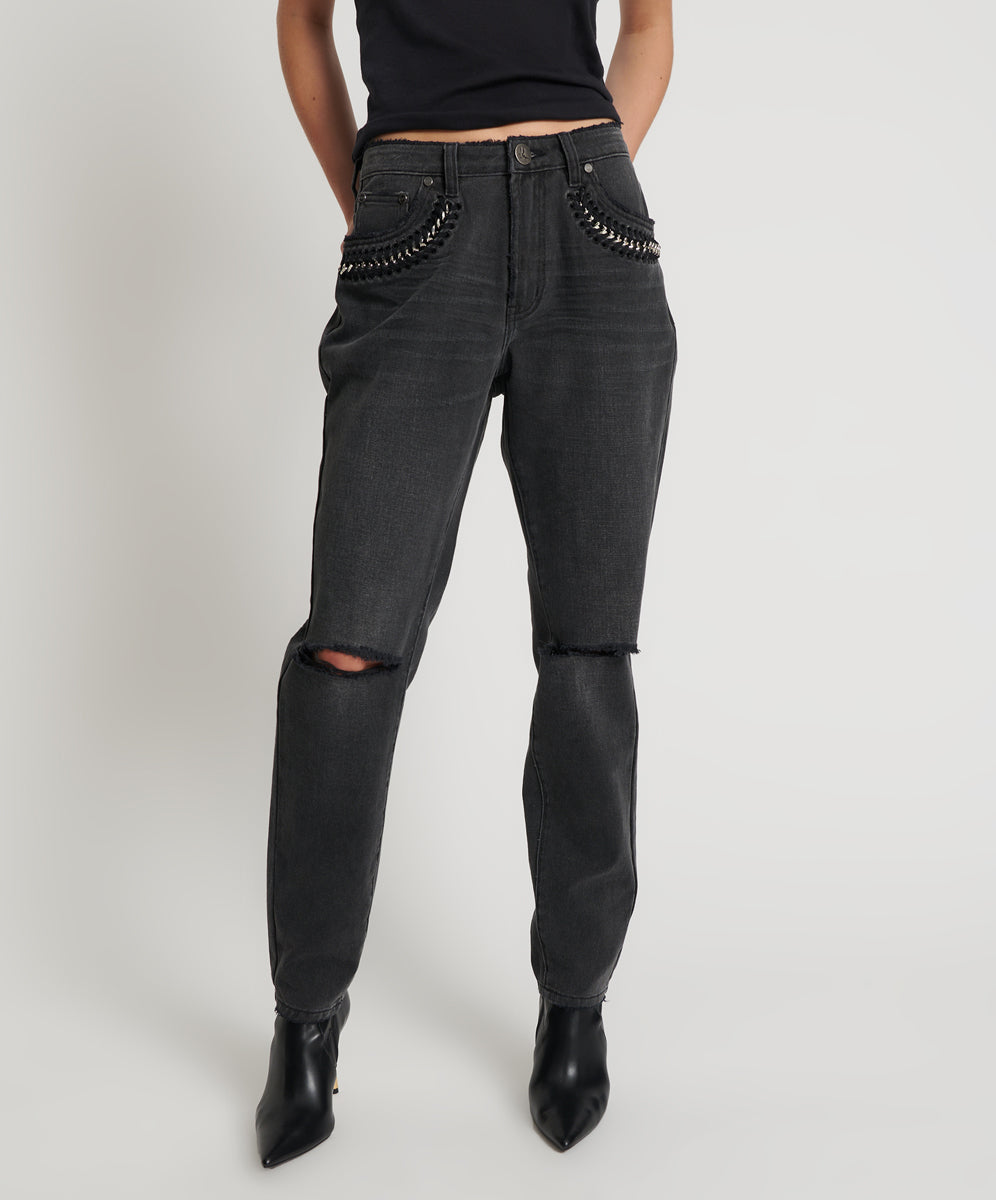 Products 1982S High Waist Balloon Denim Jeans - Storm Grey