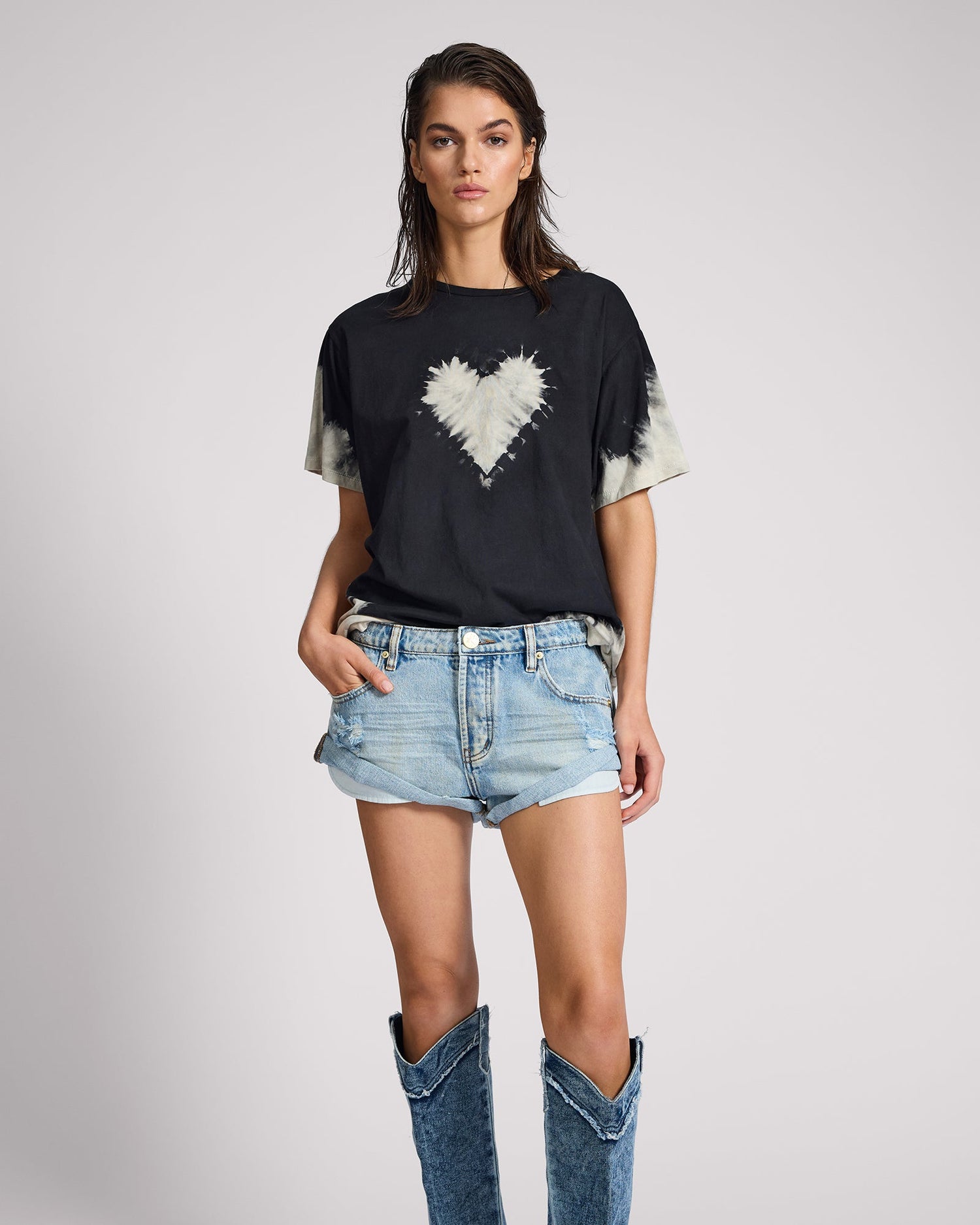 Bandits Low Waist Denim Shorts - Kansas Blue