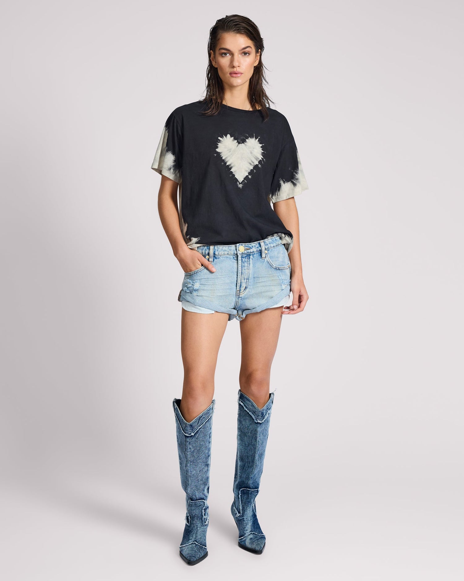 Bandits Low Waist Denim Shorts - Kansas Blue