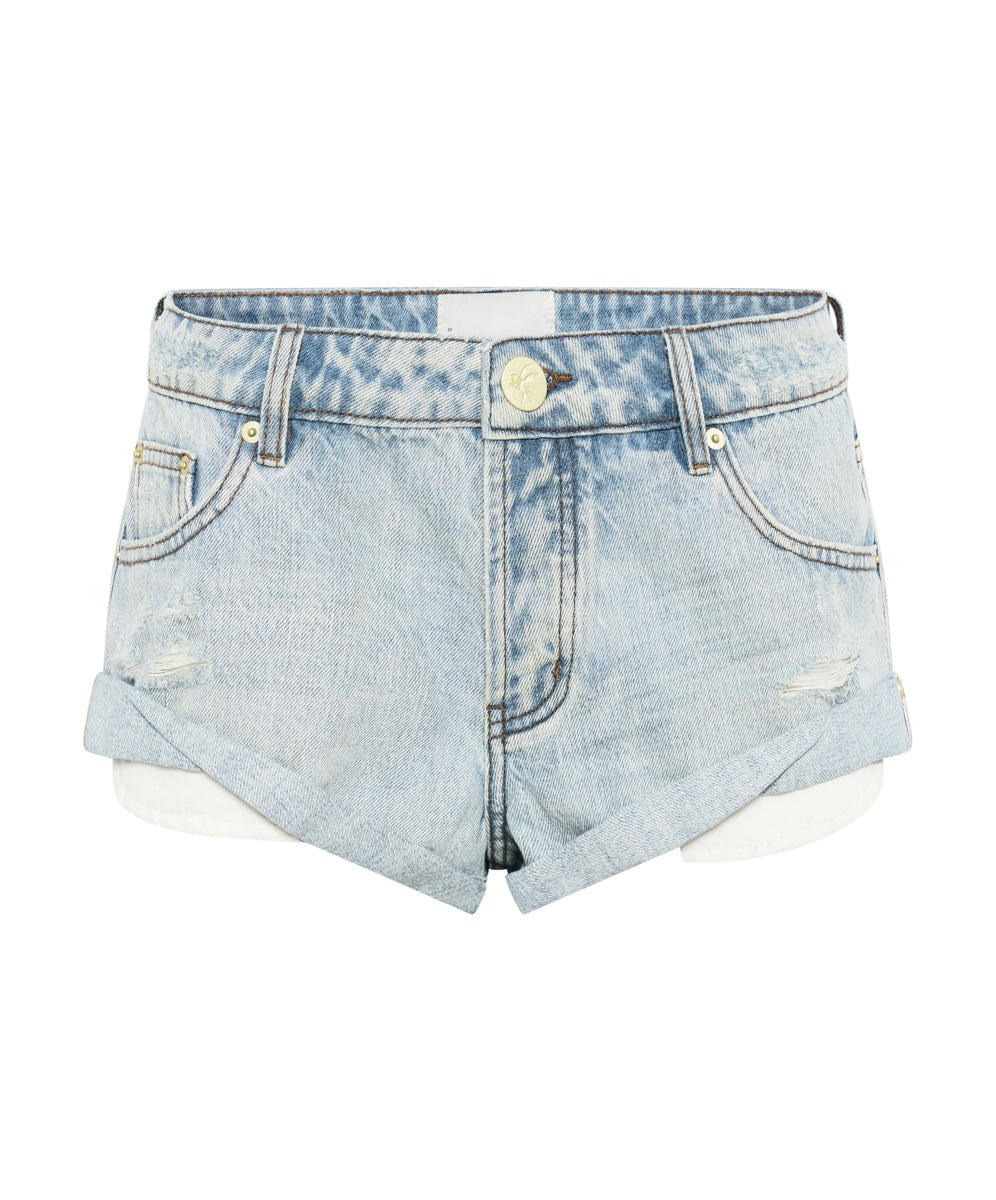 Bandits Low Waist Denim Shorts - Kansas Blue
