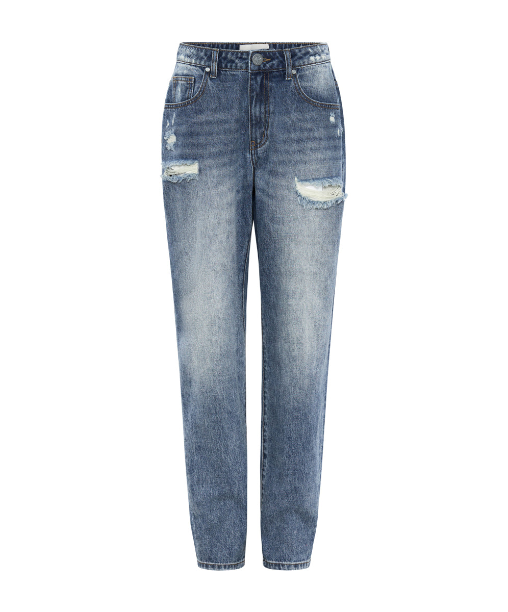 Products 1982S High Waist Balloon Denim Jeans - Blue Love