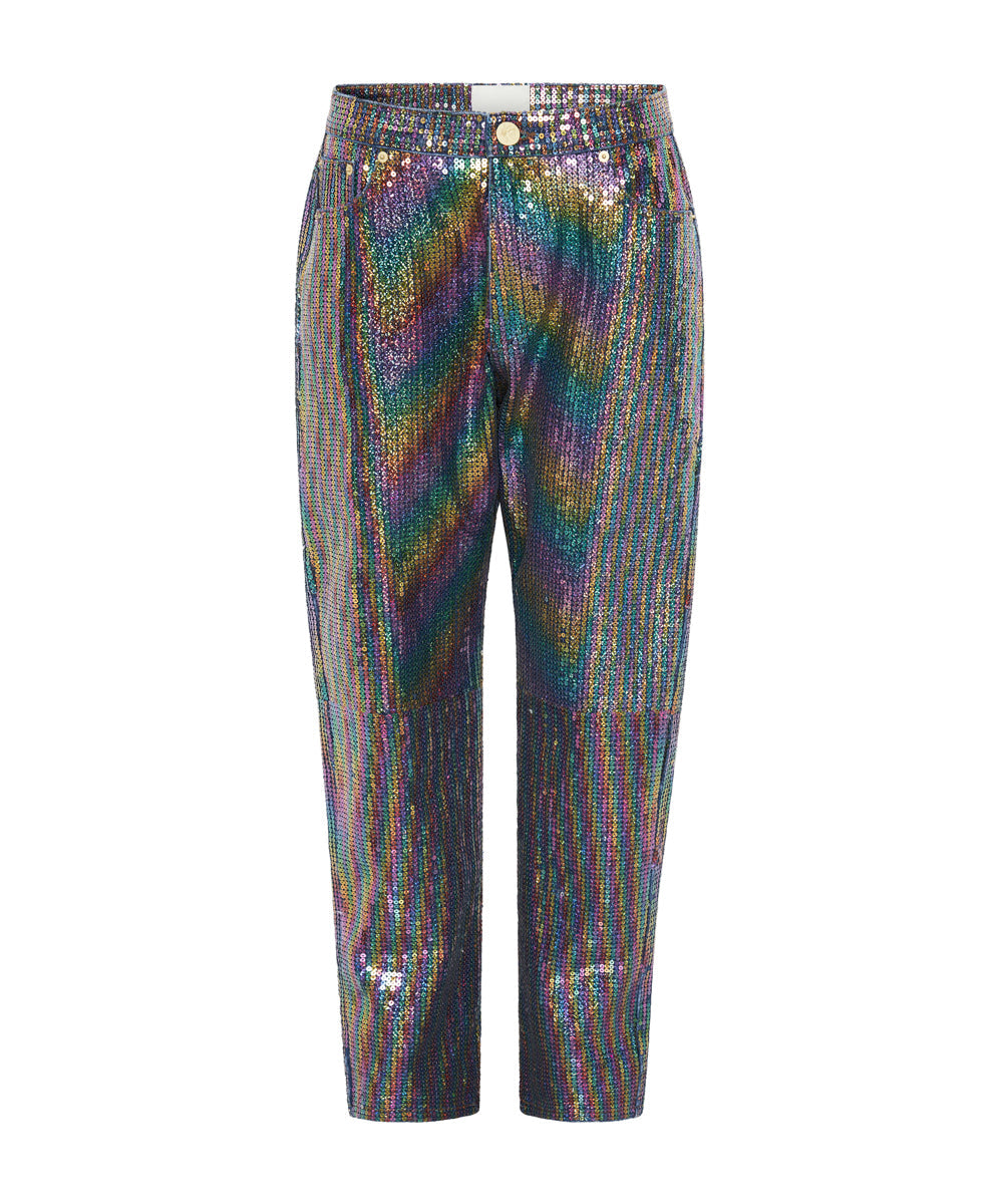 Outlet Sale Women's Jeans Bandits Low Waist Boyfriend Denim Jeans - Rainbow