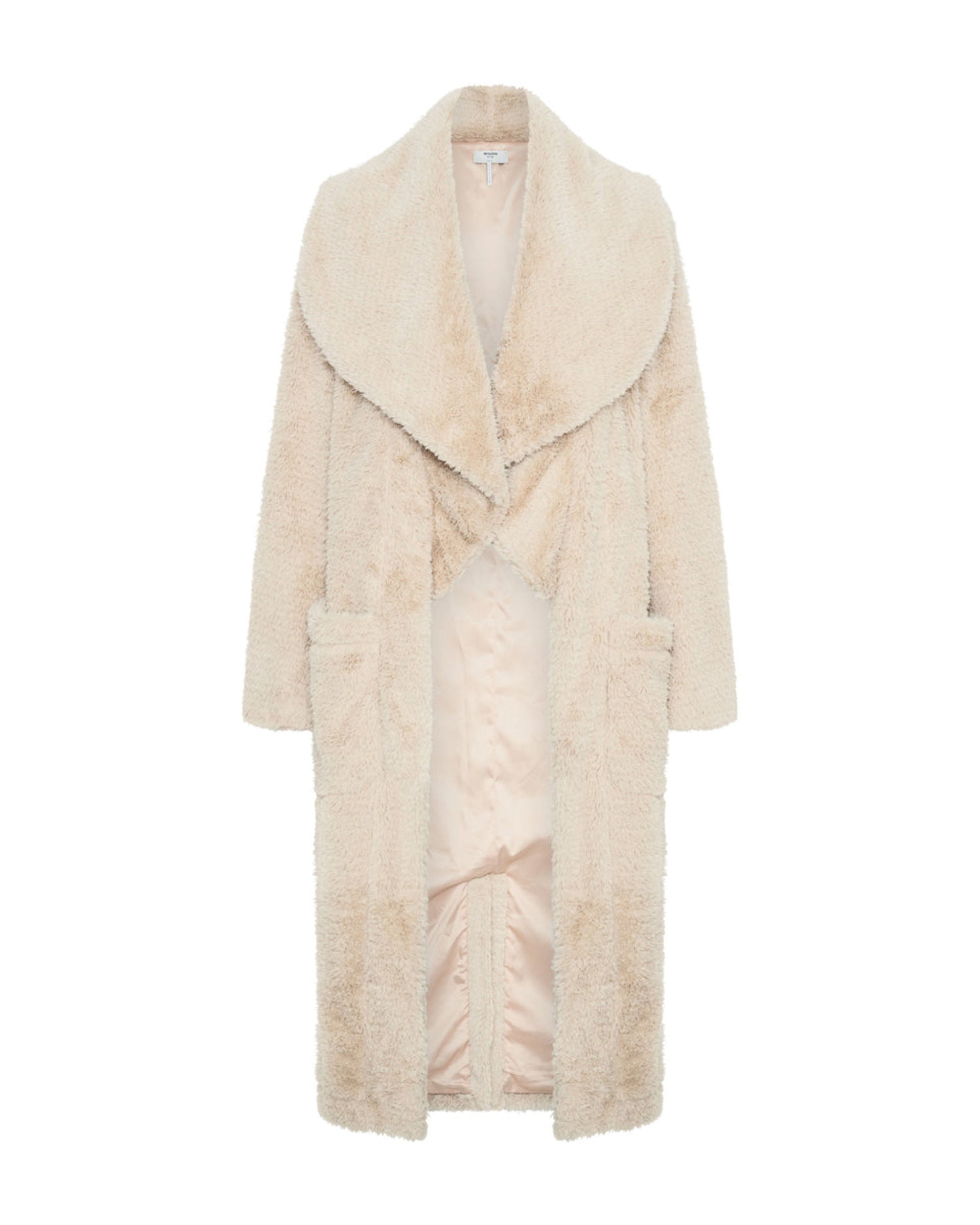 Last Stock The Wonderland Faux Fur Coat - Cream