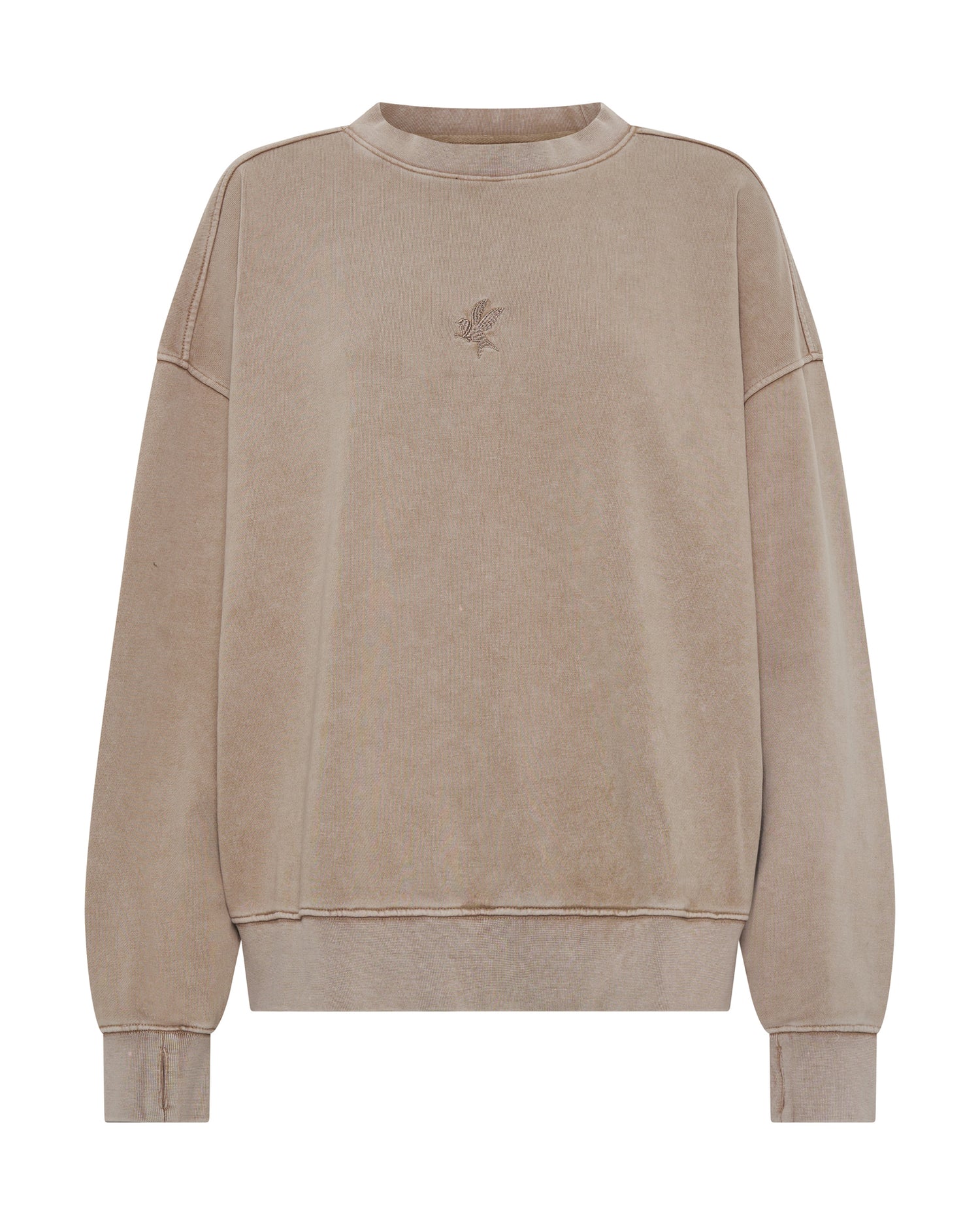 Women's Outerwear Bower Bird Retro Crew Sweater - Sand