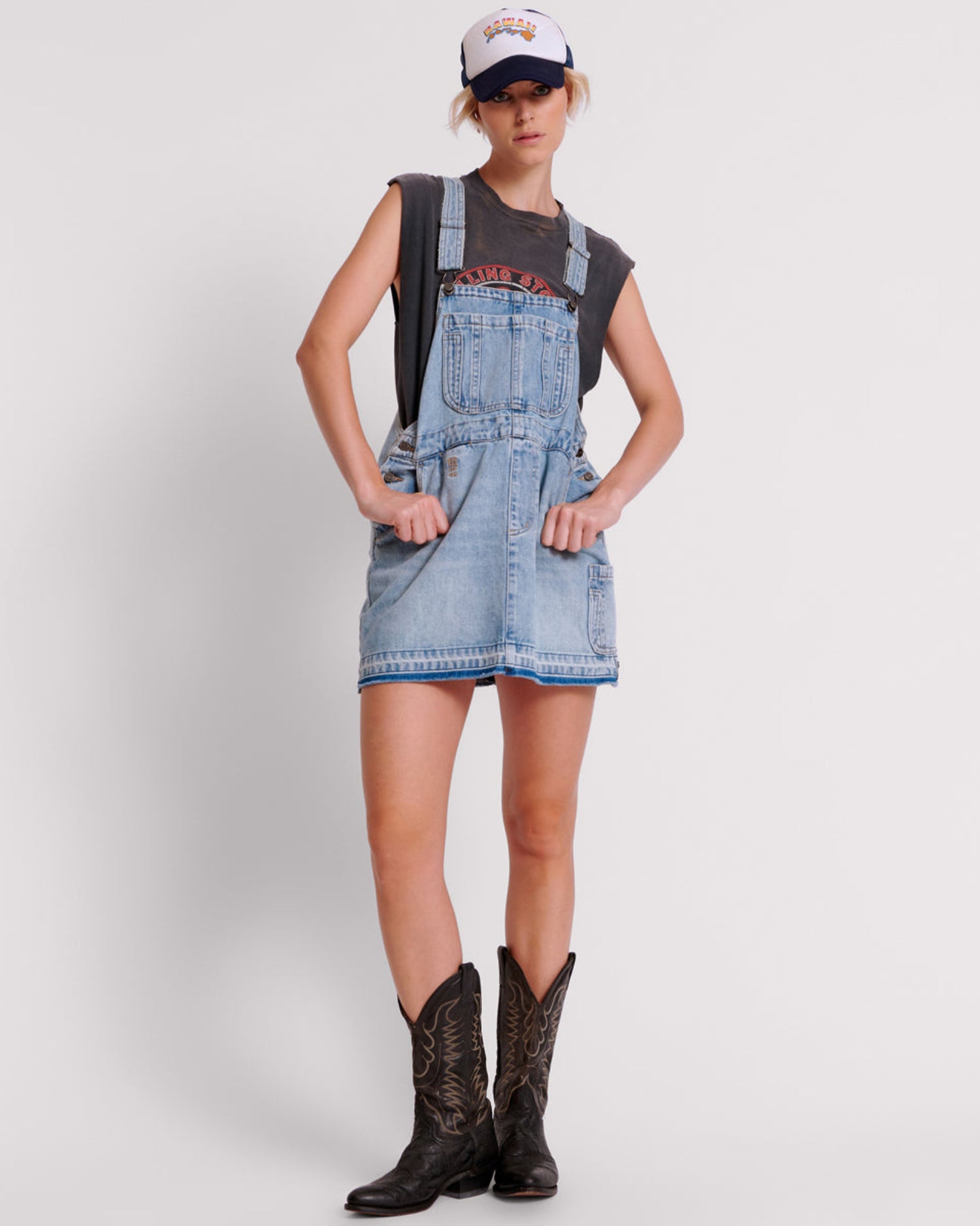 Last Stock Stanton St Denim Mini Pini Dress - Hendrixe