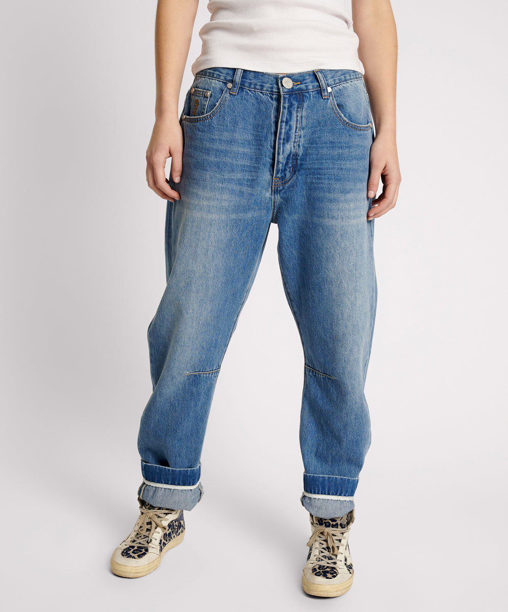 Women's Boyfriend Jeans Bandits Low Waist Boyfriend Denim Jeans - Pacifica