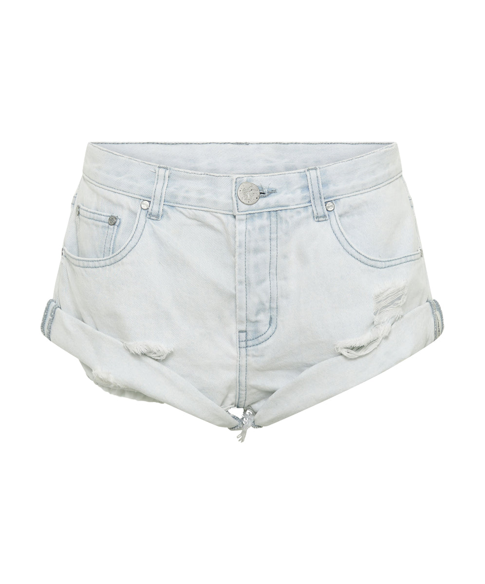 Women's Short Length Denim Shorts Bandits Low Waist Denim Shorts - Xanthe Light Blue