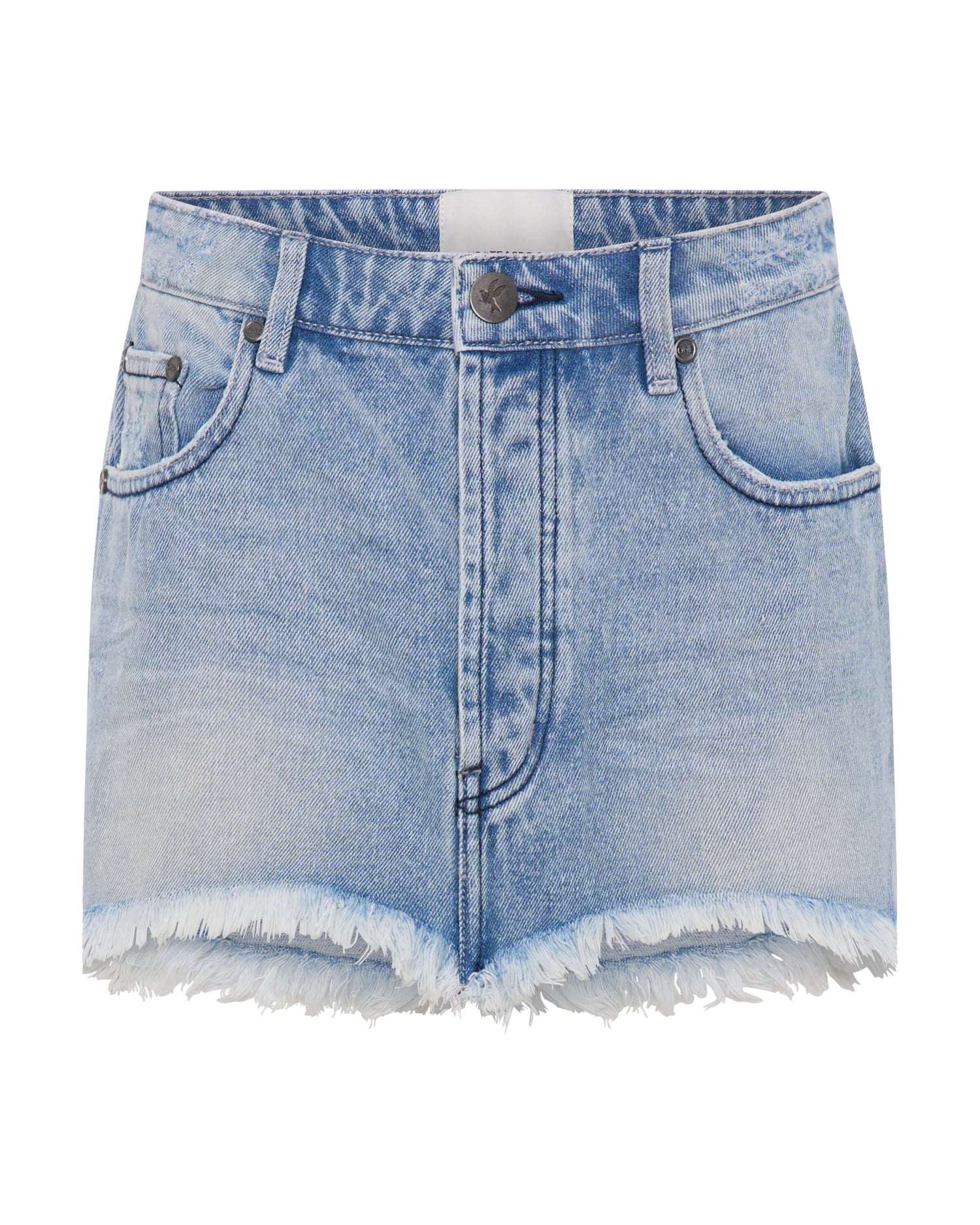 Women's Denim Skirts Junkyard Low Waist Denim Mini Skirt - Salty Dog Blue