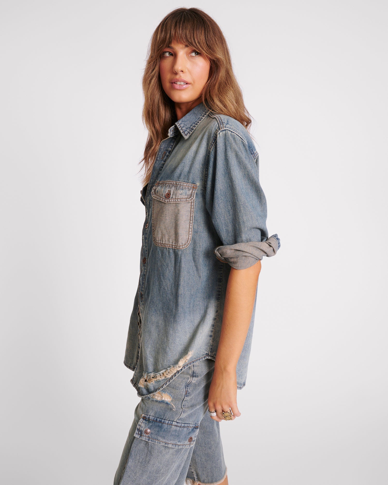 Dirty Blue Denim Everyday Denim Shirt - Dirty Blue
