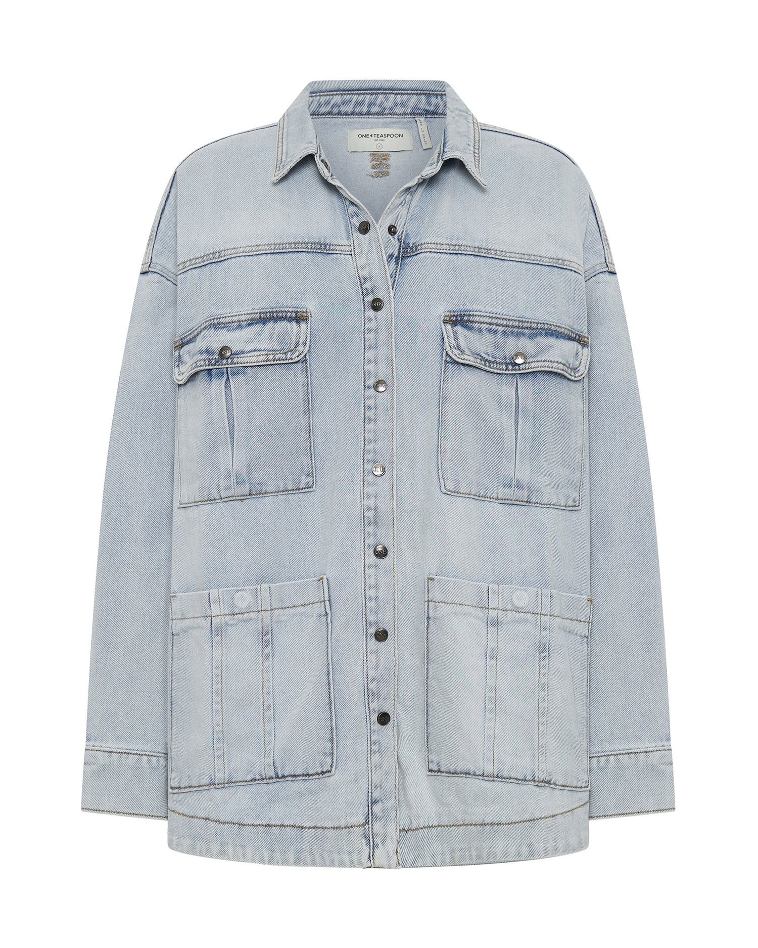 Full Price Longline Denim Jacket - Hustler
