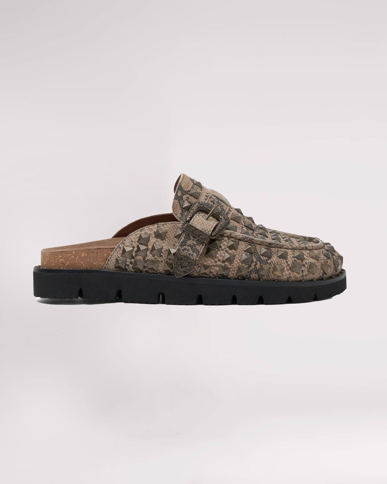 Full Price Studded Phoenix Slides - Snake