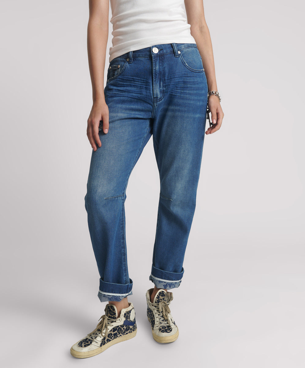 Women's Boyfriend Jeans Bandits Low Waist Boyfriend Denim Jeans - Rosewood