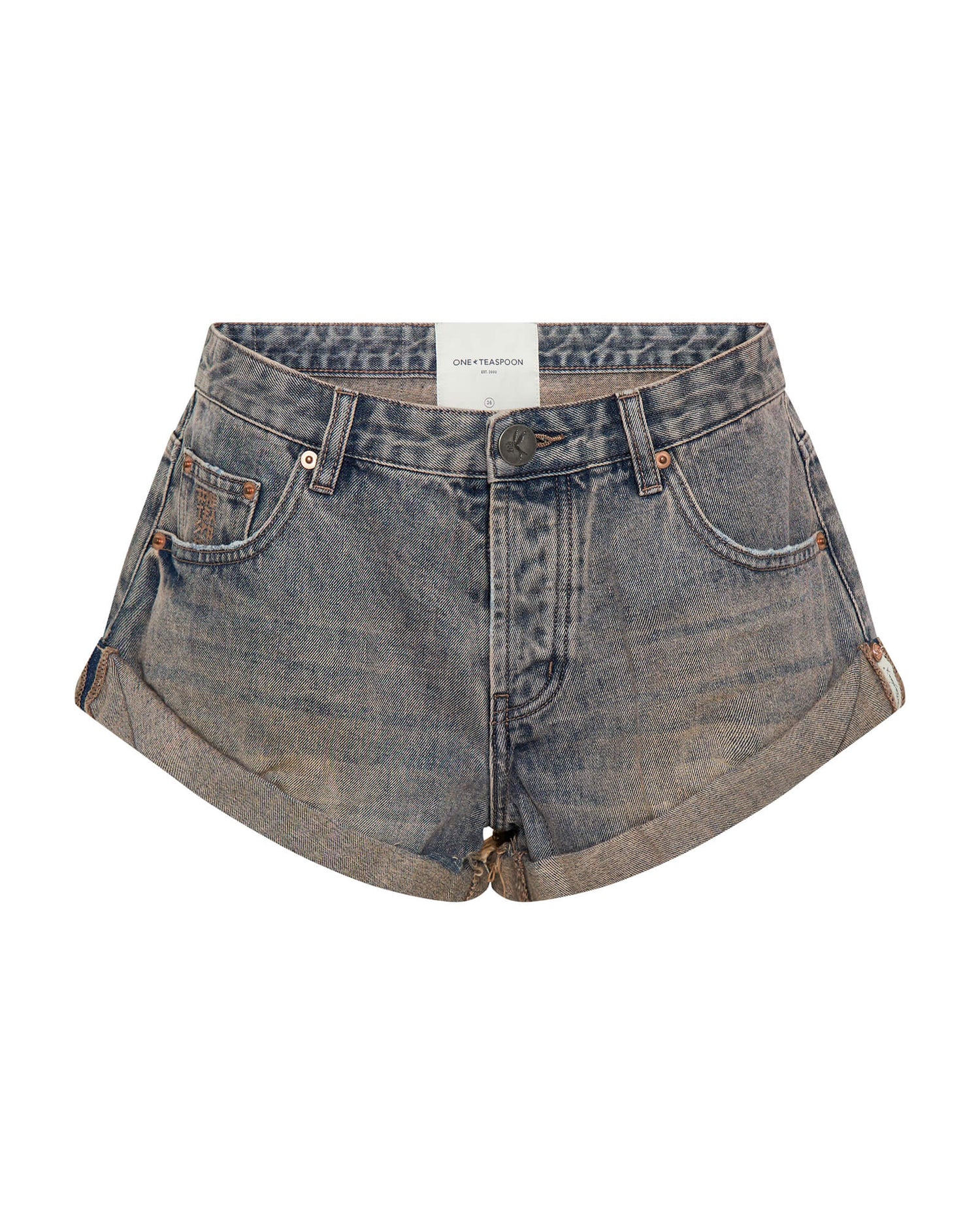 Bandits Low Waist Denim Shorts - Island Blue