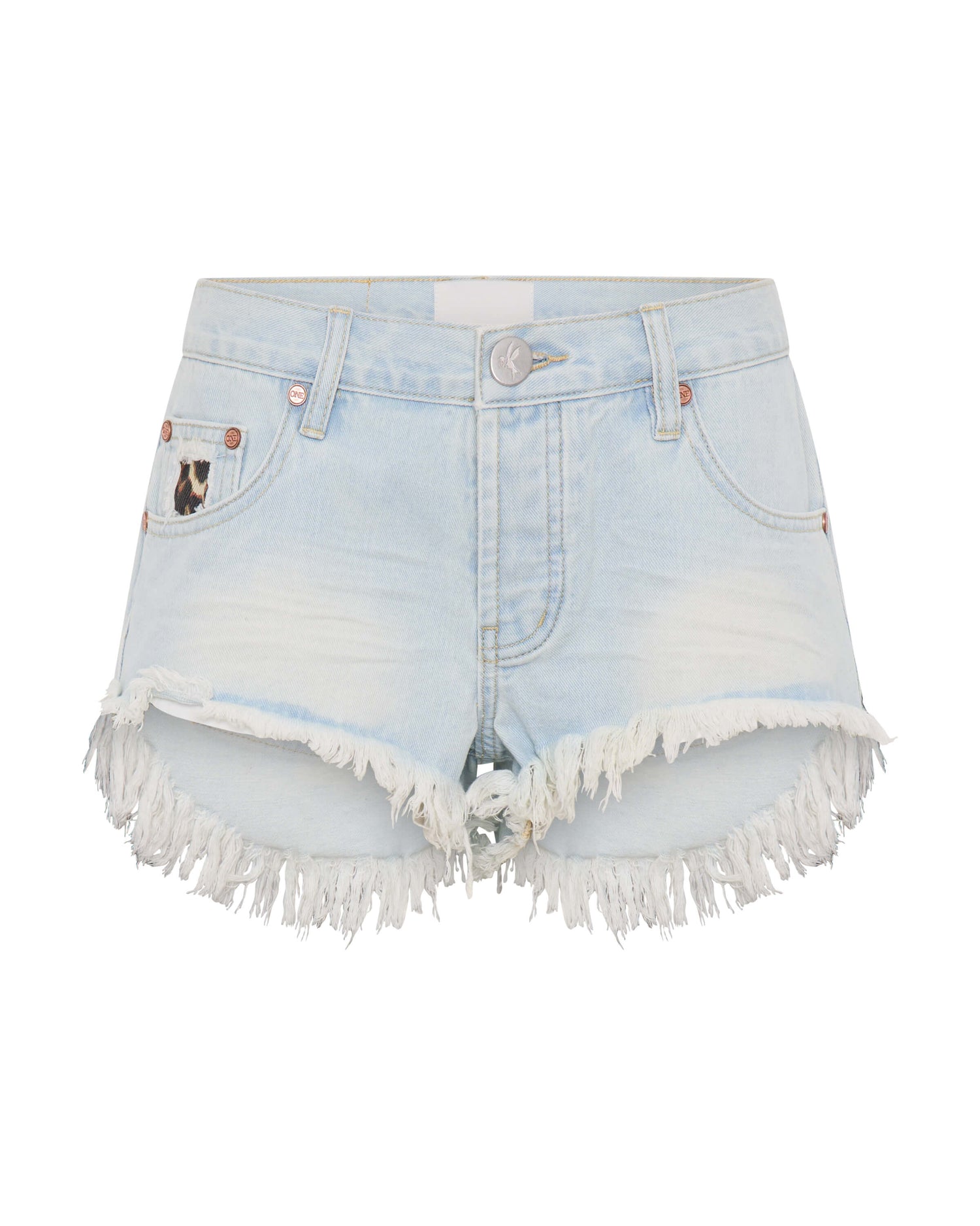 Dirty Blue Denim Bonitas Low Waist Denim Shorts - Le Surf Blue