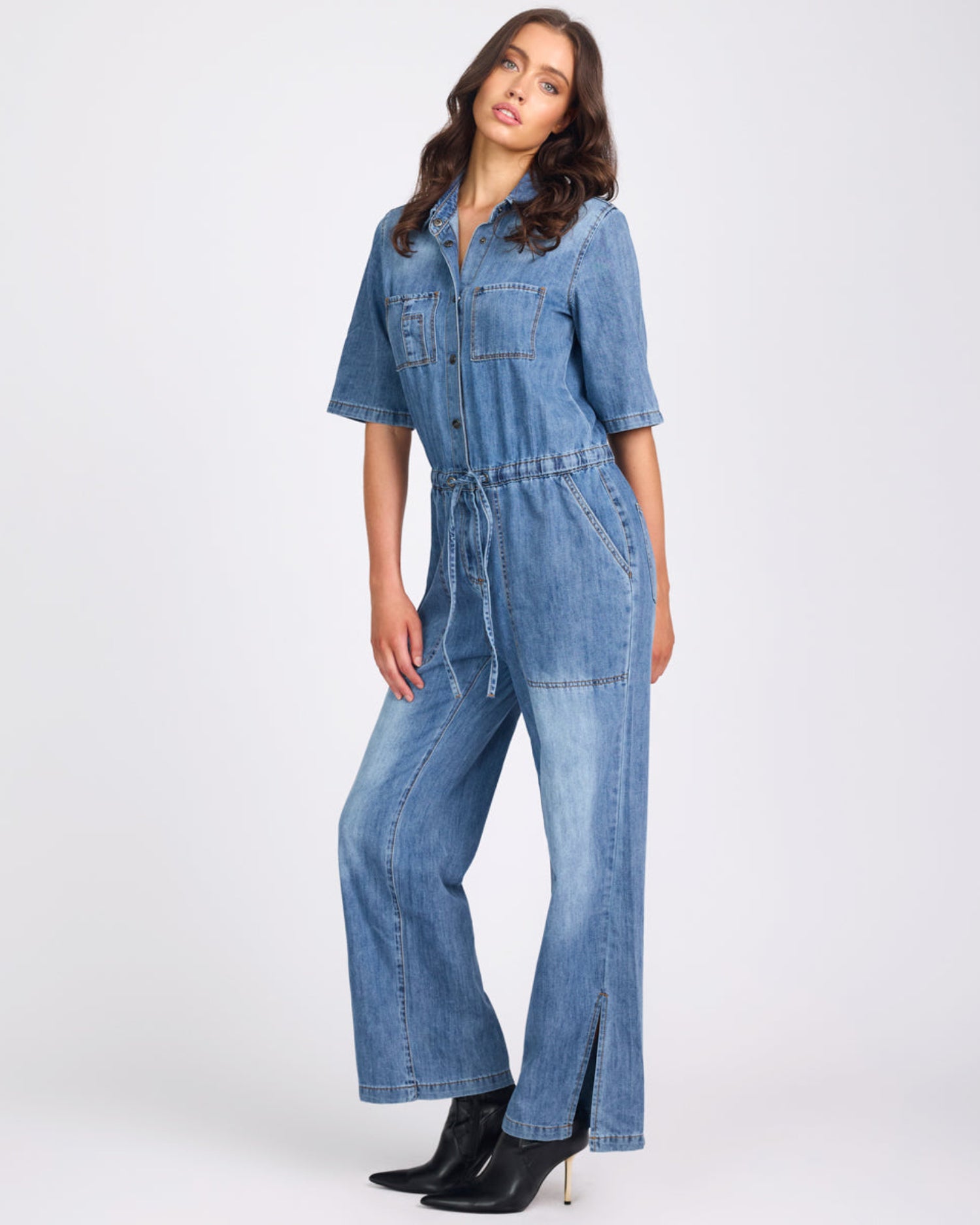 30% Off Select Jumpsuits Veronica Denim Jumpsuit - Westland Blue