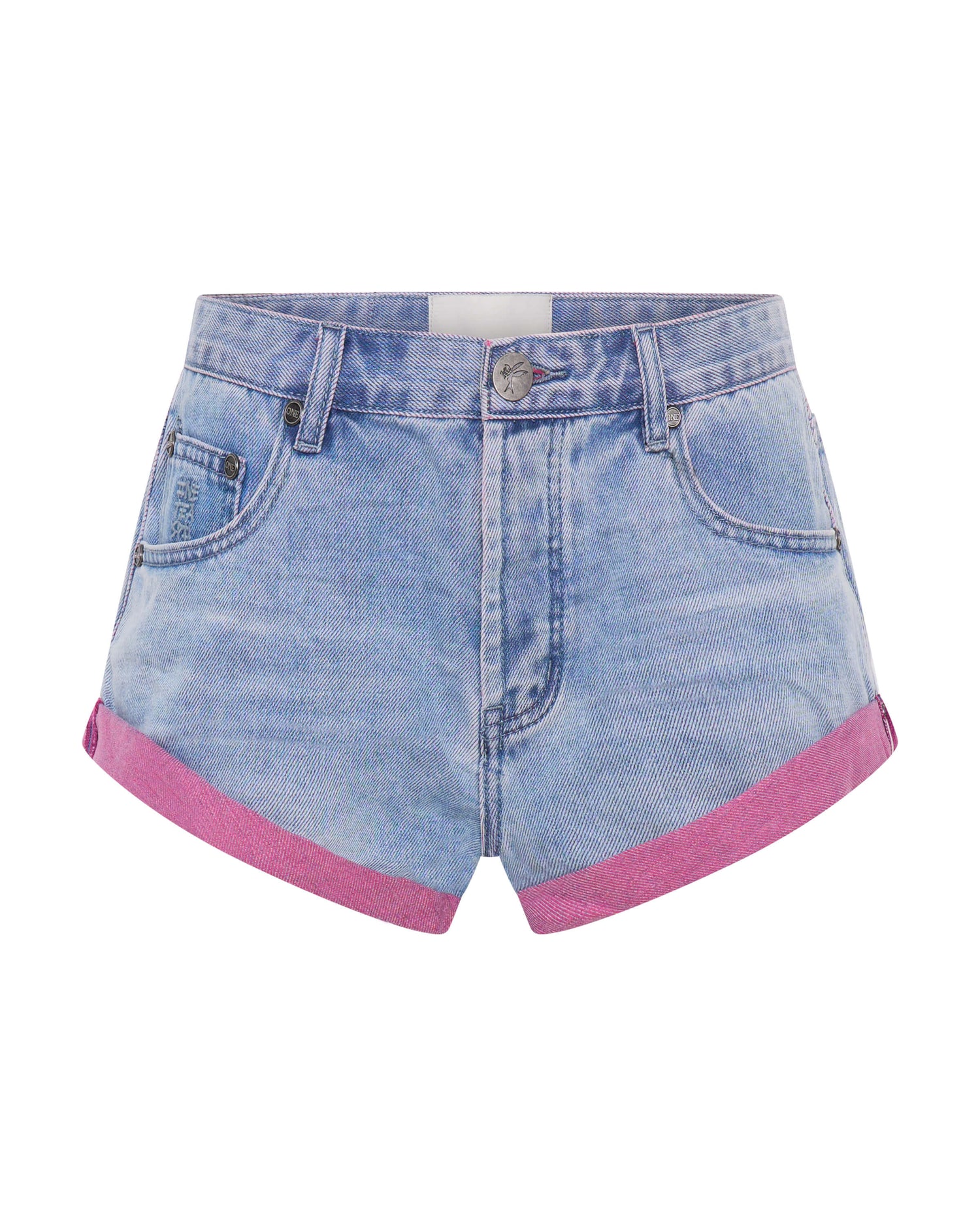 Women's Short Length Denim Shorts Bandits Low Waist Denim Shorts - Cheeky Blue