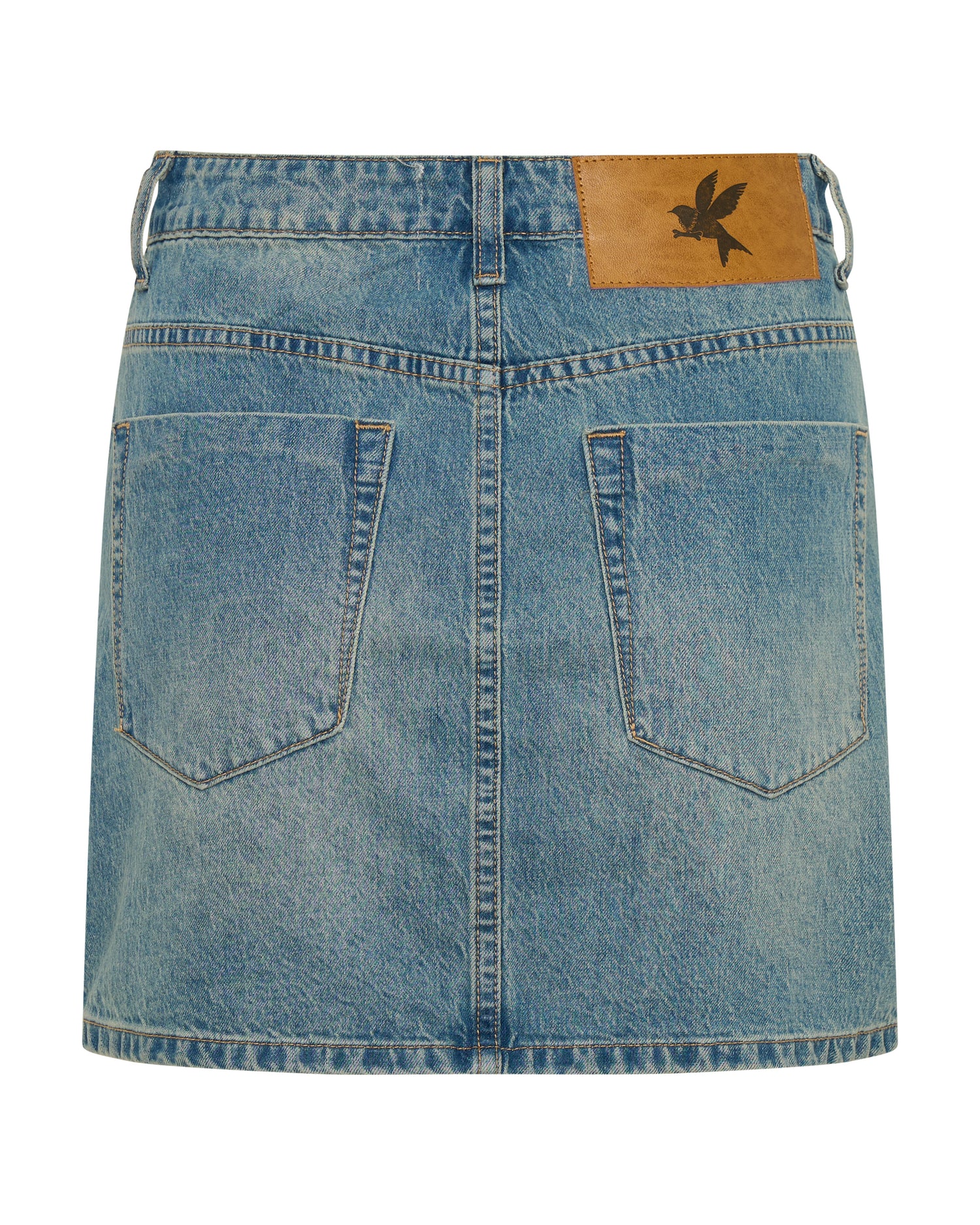 Women's Denim Skirts 2020 High Waist Mini Denim Skirt - Texas Blue